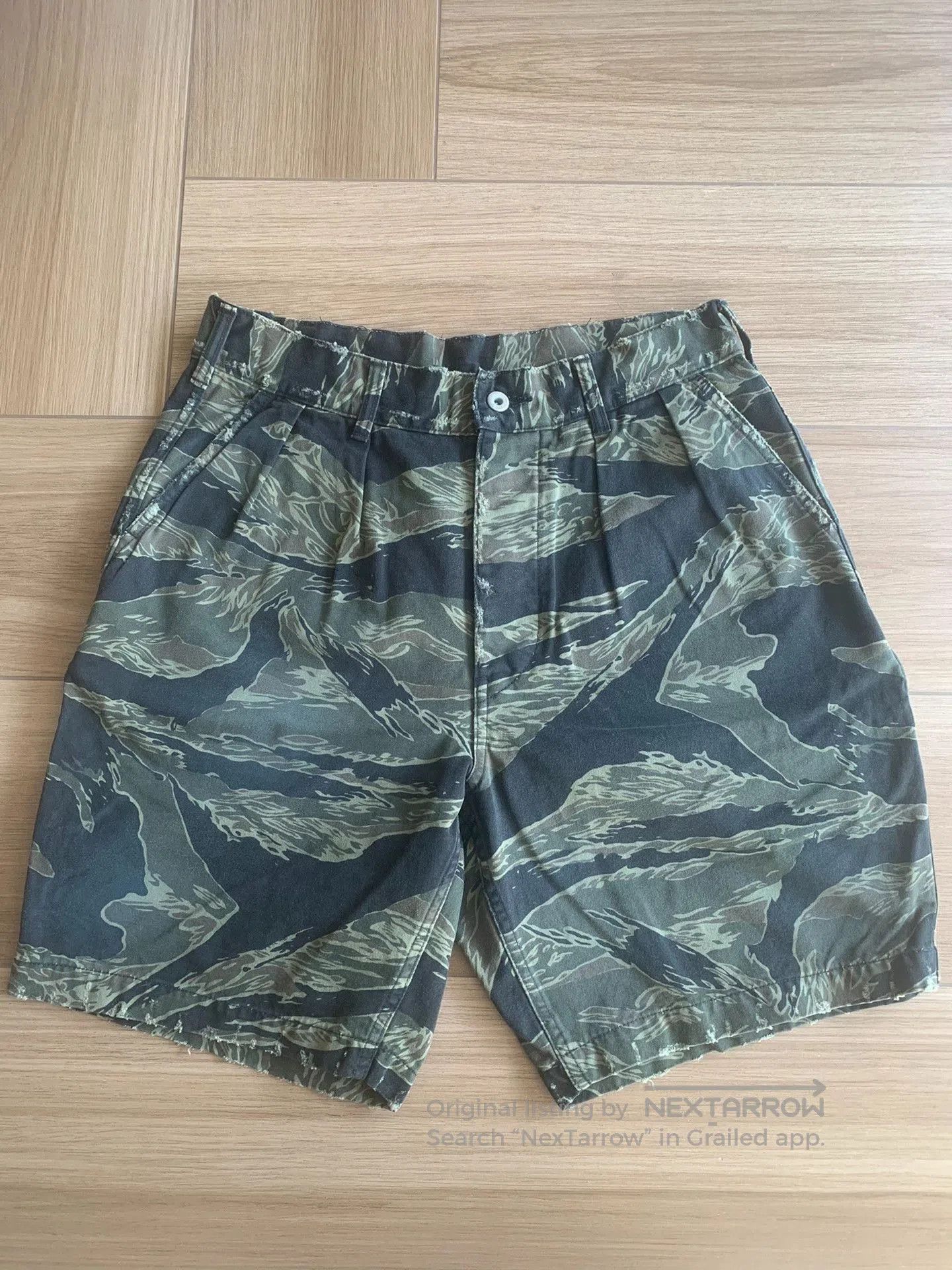 Madness MADNESS Camouflage Cargo Shorts 22SS. Size US 33 - 1 Thumbnail