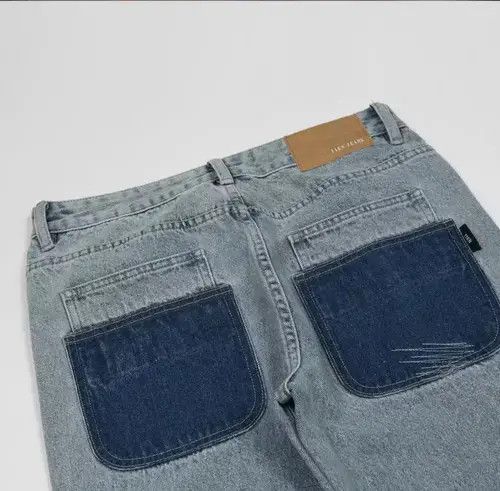 Vintage skate hiphop pattern distressed punk flared jeans Size US 32 / EU 48 - 2 Thumbnail