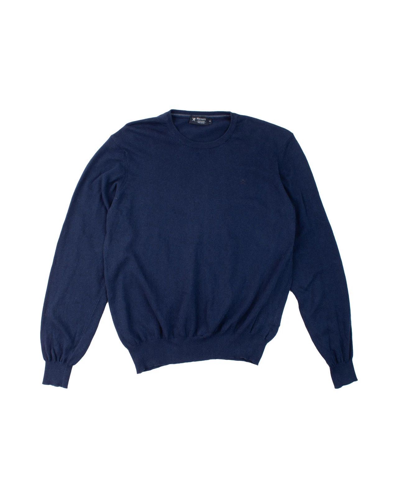 Hackett Hackett London Navy Pima Cotton Crewneck Jumper Size US M / EU 48-50 / 2 - 1 Thumbnail