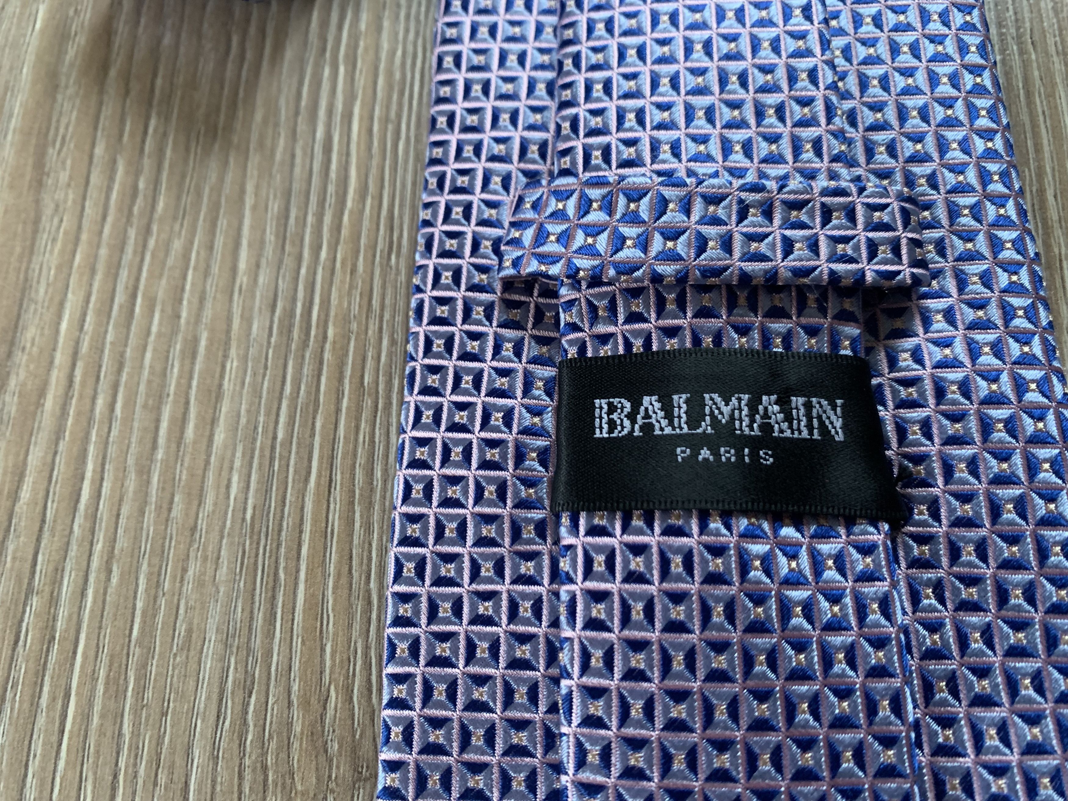 Balmain Balmain Patterned Silk Tie Size ONE SIZE - 6 Thumbnail