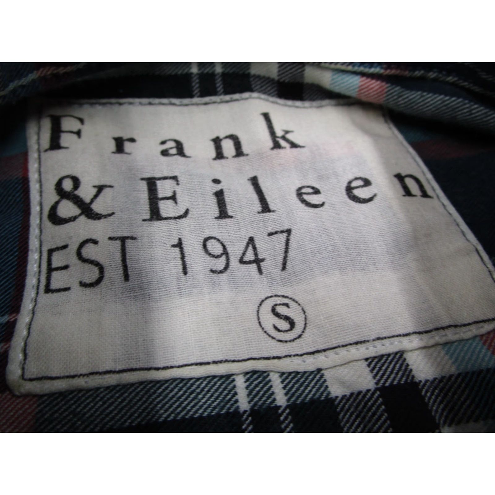 Frank & Eileen Frank & Eileen Button-Up Shirt Women Small Blue Check Twill Long Sleeve Casual Travel Size S / US 4 / IT 40 - 2 Thumbnail