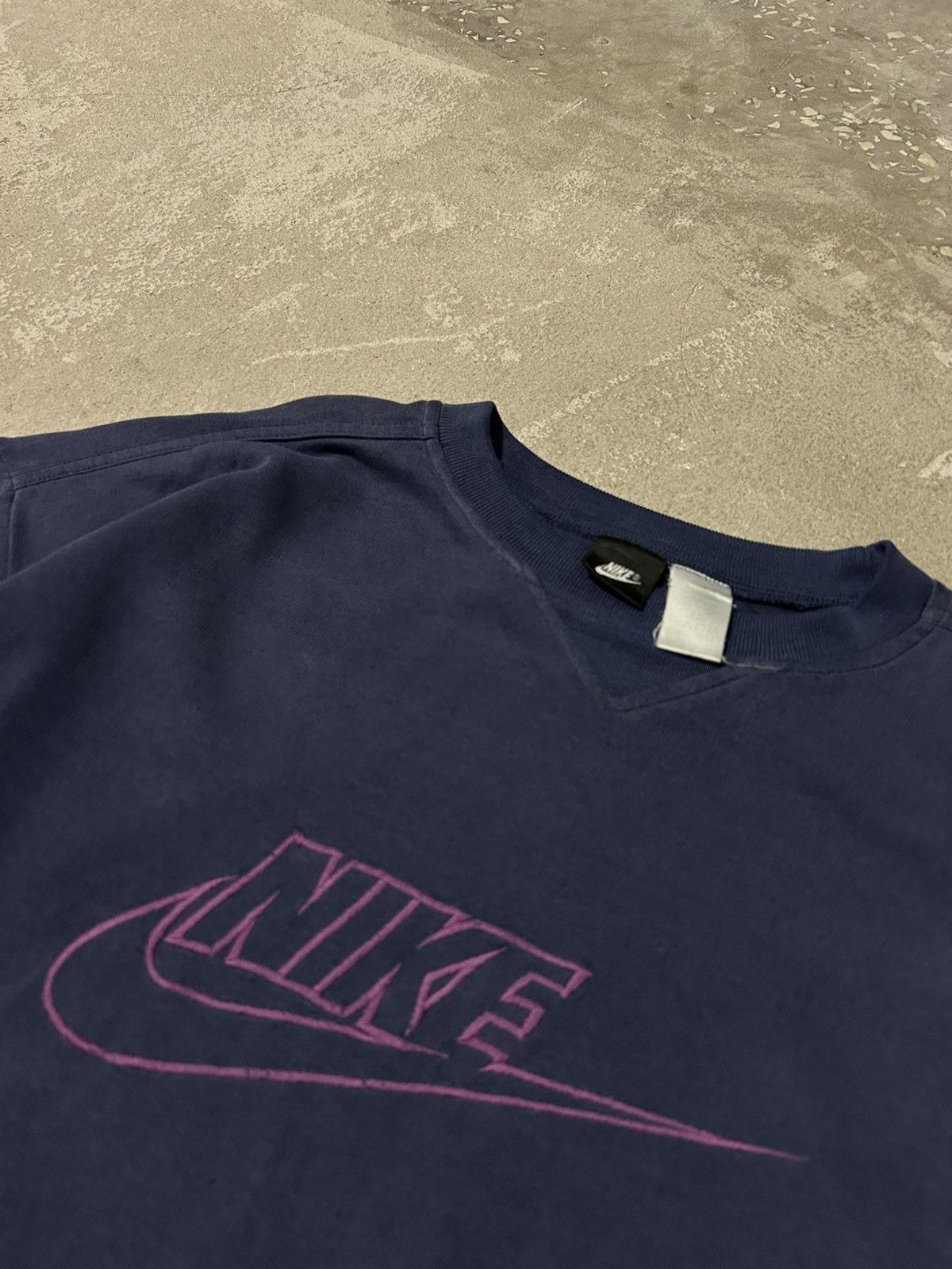 Nike × Vintage Nike Central Swoosh Retro Vintage Boxy 90s Size US L / EU 52-54 / 3 - 3 Thumbnail
