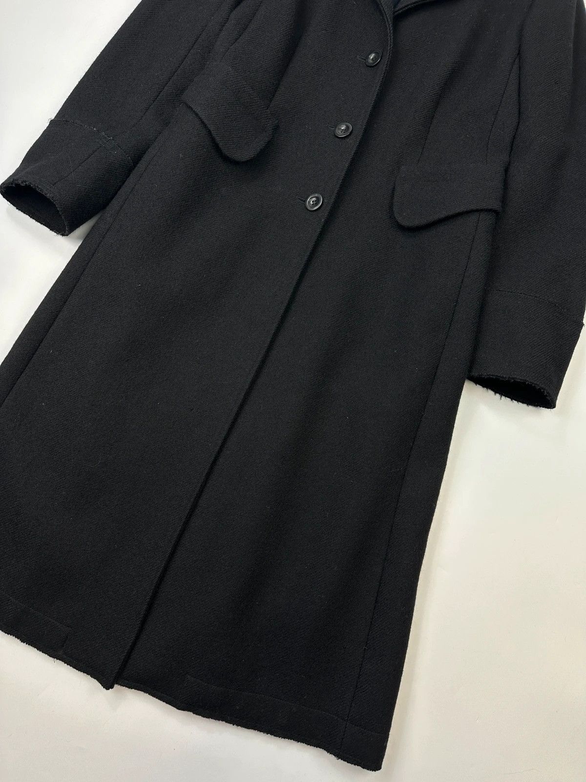 Miu Miu Miu Miu FW00-05 Black Wool & Mohair Long Trench Coat Size L / US 10 / IT 46 - 5 Thumbnail