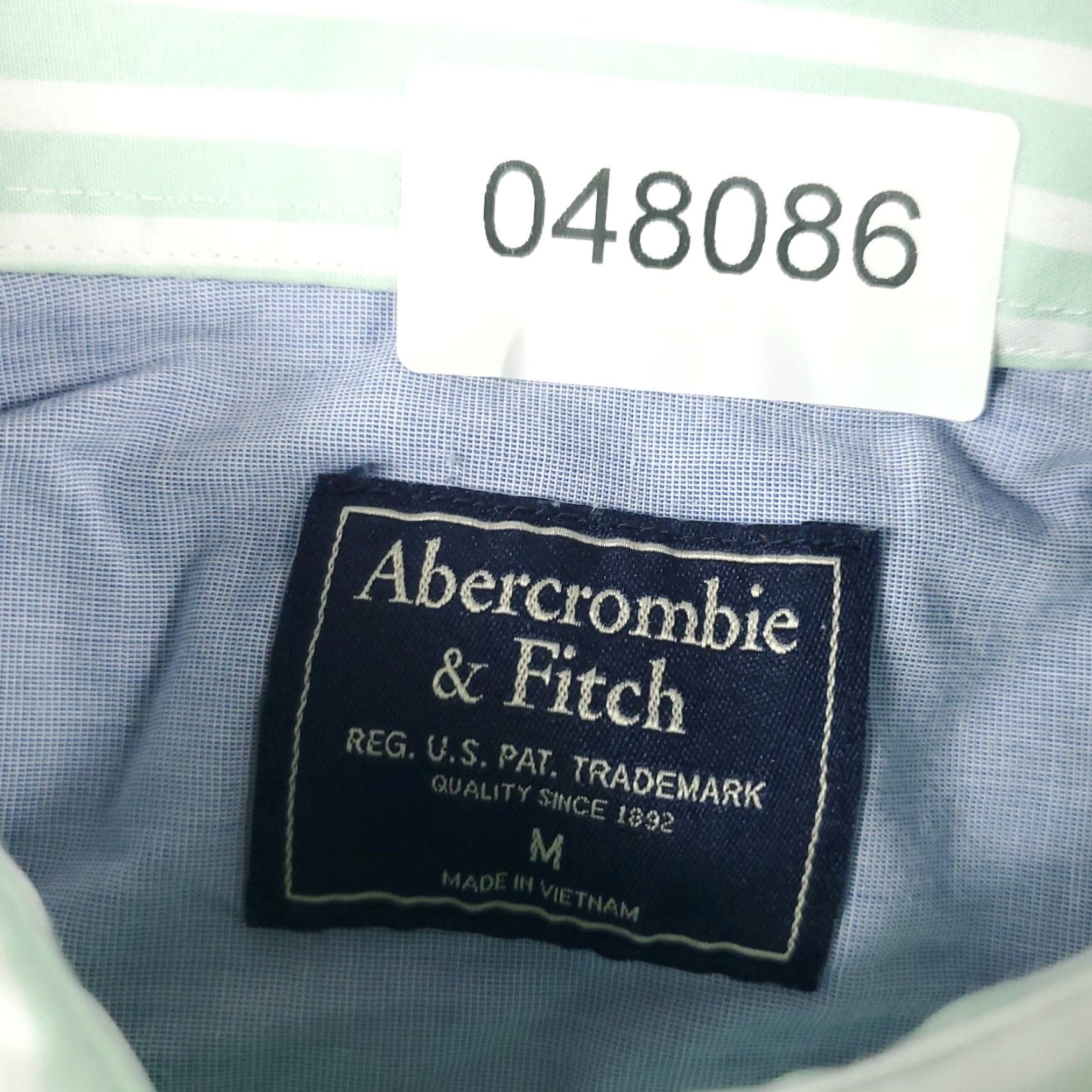 Abercrombie & Fitch VINTAGE Abercrombie & Fitch Shirt Men Medium Green Striped Button-Up Long Sleeve Casual Shirt M Green Modern Preppy Mens Size US M / EU 48-50 / 2 - 6 Thumbnail