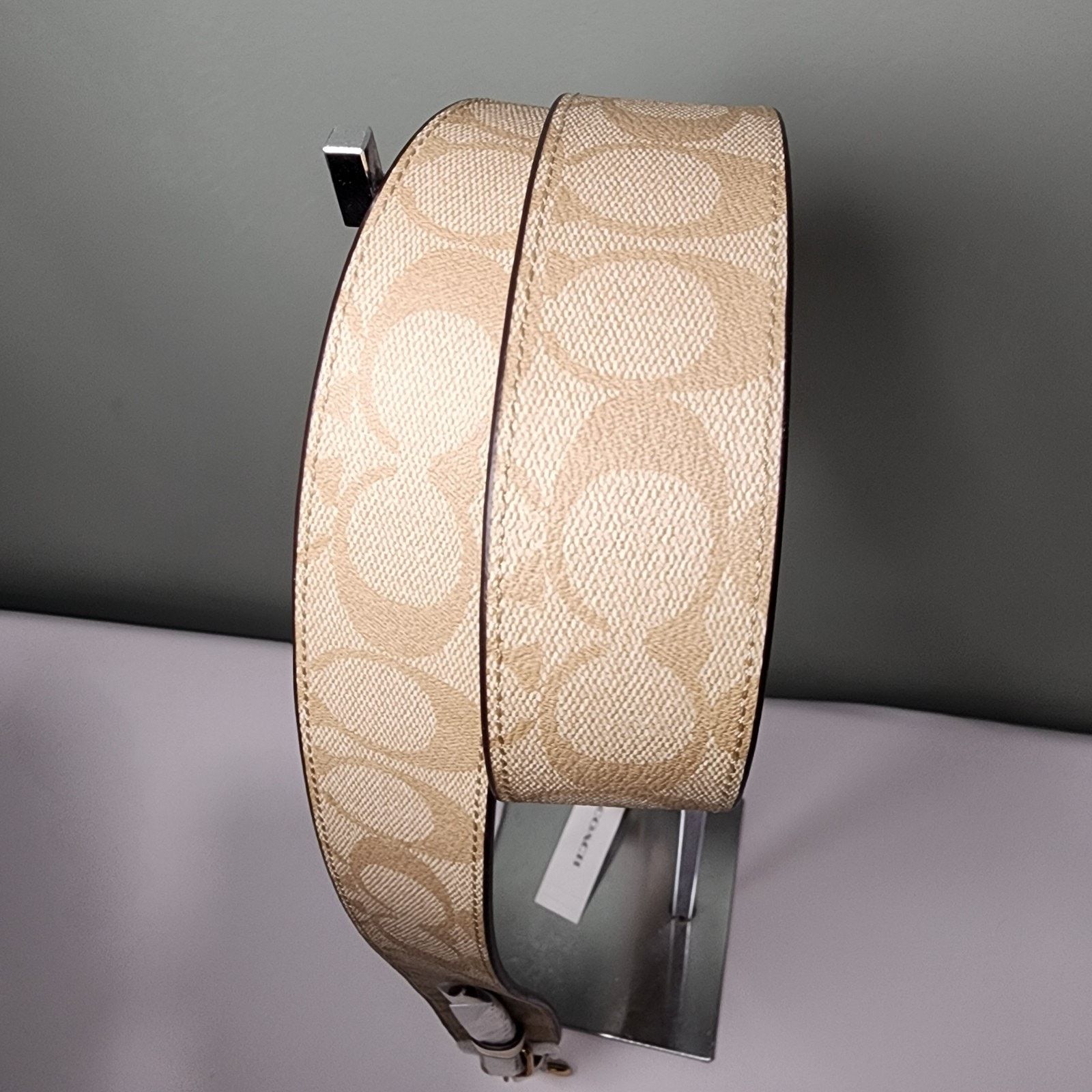 Coach NWT Coach CC856 Signature Crossbody Strap Light Khaki Chalk Size ONE SIZE - 3 Thumbnail
