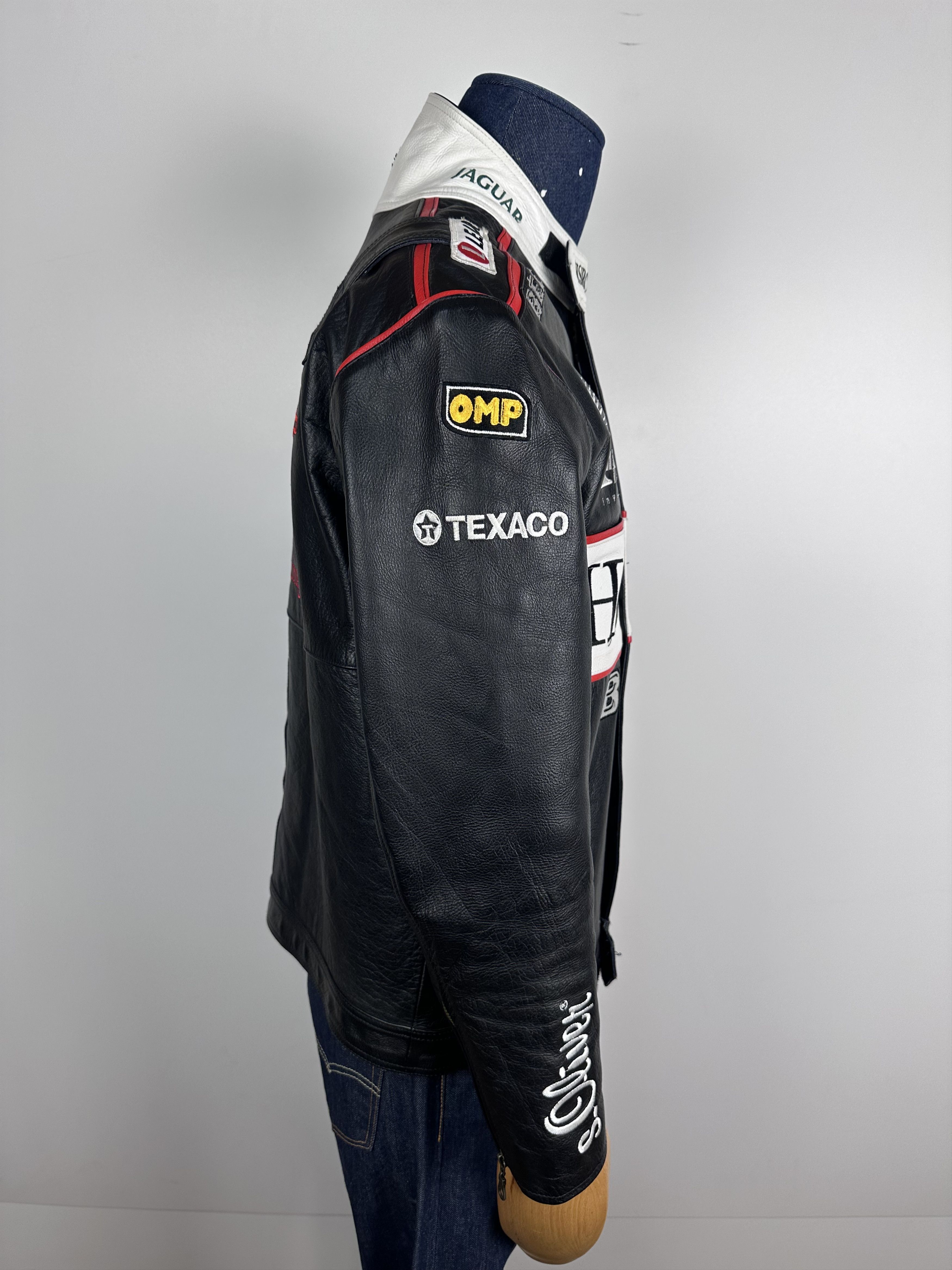 Vintage Vintage Jaguar Racing Leather Jacket HSBC Becks Mens Size L Size US L / EU 52-54 / 3 - 11 Thumbnail