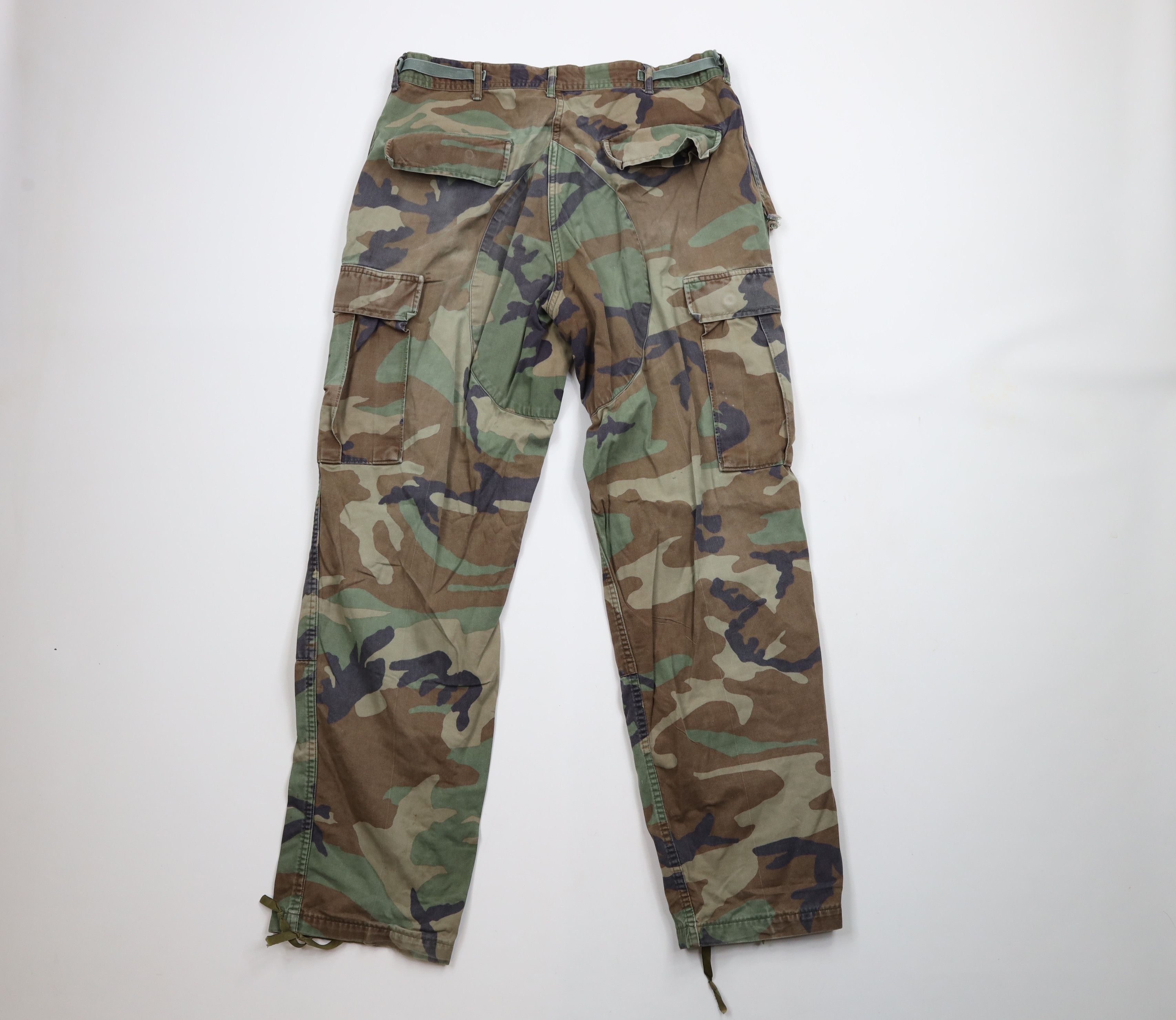 Vintage Vintage 90s Woodland Camouflage Combat Cargo Pants USA Size US 34 / EU 50 - 10 Thumbnail