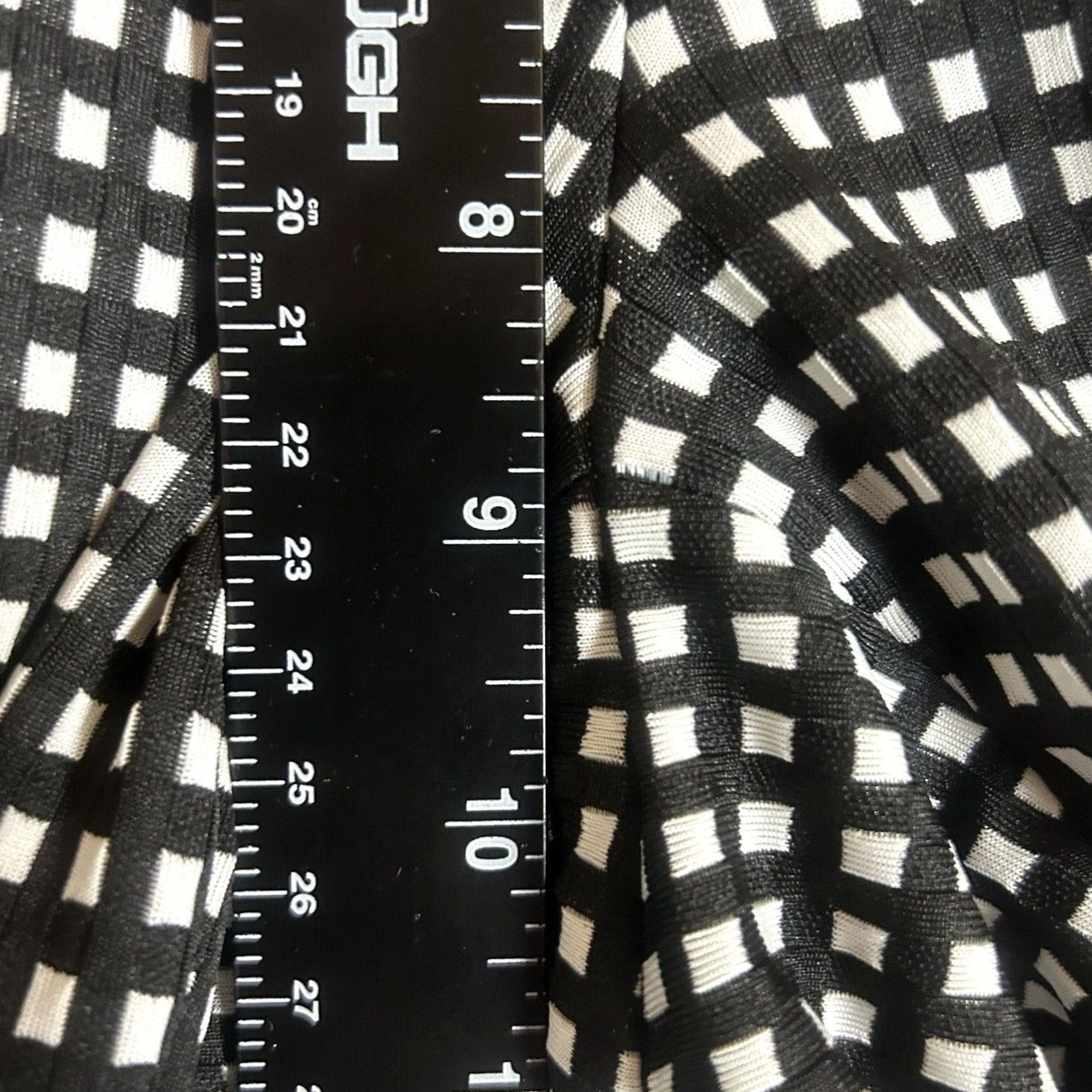 Express VINTAGE Express Columnist Pants Womens 6 Regular Black White Houndstooth Plaid Work Size 28" / US 6 / IT 42 - 7 Thumbnail