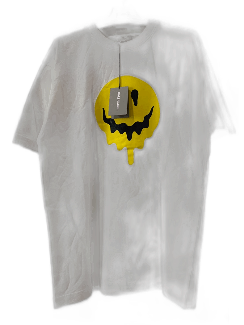 Balenciaga Balenciaga Smiley Face Short Sleeve TShirt-2505 Size US XS / EU 42 / 0 - 1 Thumbnail