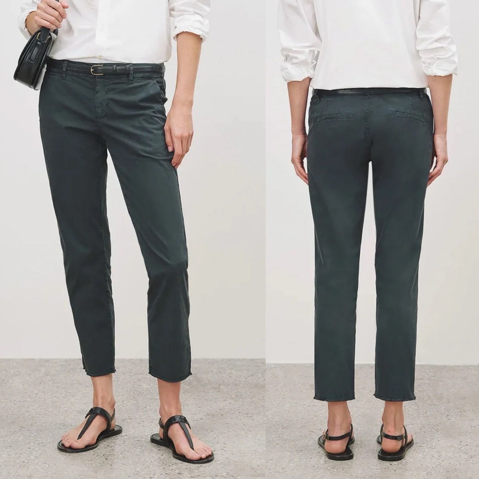 Nili Lotan Nili Lotan EAST HAMPTON PANT in Carbon Grey sz 4 Size 27" / US 4 / IT 40 - 1 Thumbnail