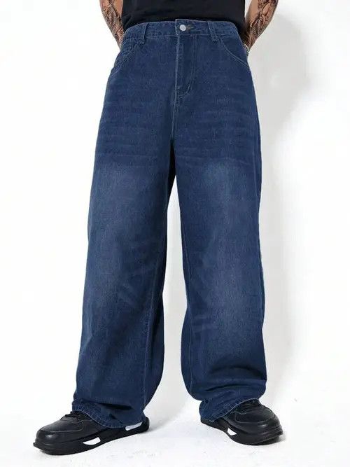 Jean Washed Baggy Denim Jeans Skate Size US 32 / EU 48 - 3 Thumbnail