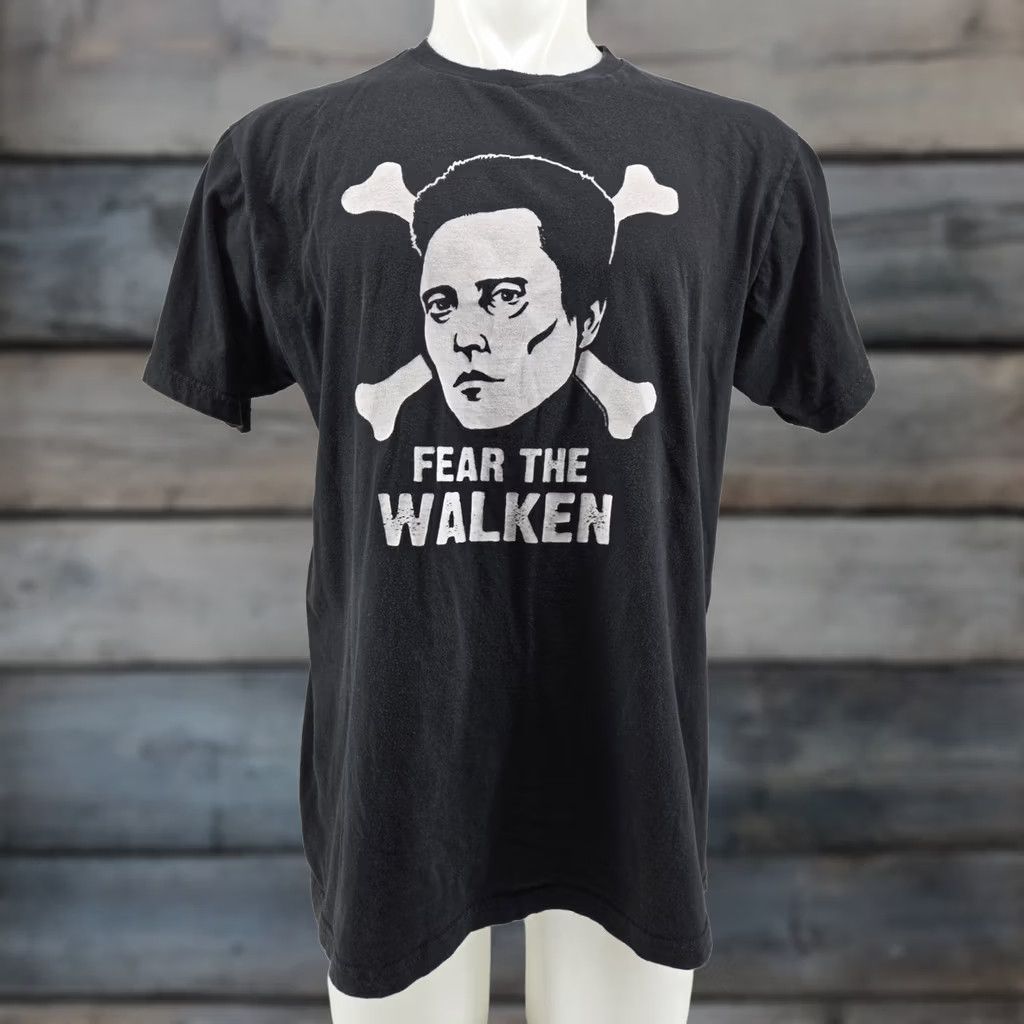 Vintage VINTAGE Christopher Walken Fear The Walken Tee Shirt Mens XL Black 2000's T-Shirt Crew Neck Graphic Print Bay Island Men Stylish Movie Fans Mens Size US XL / EU 56 / 4 - 1 Thumbnail