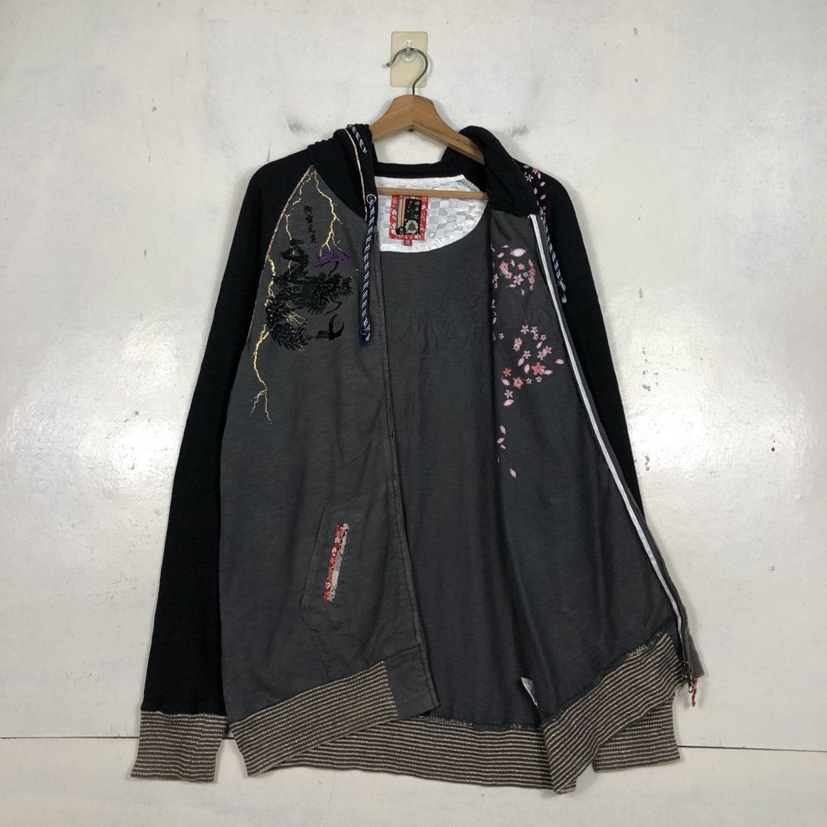 Japanese Brand 📌Vintage Zipper Hoodie Jacket Sukajan Design Full Print Size US M / EU 48-50 / 2 - 13 Thumbnail