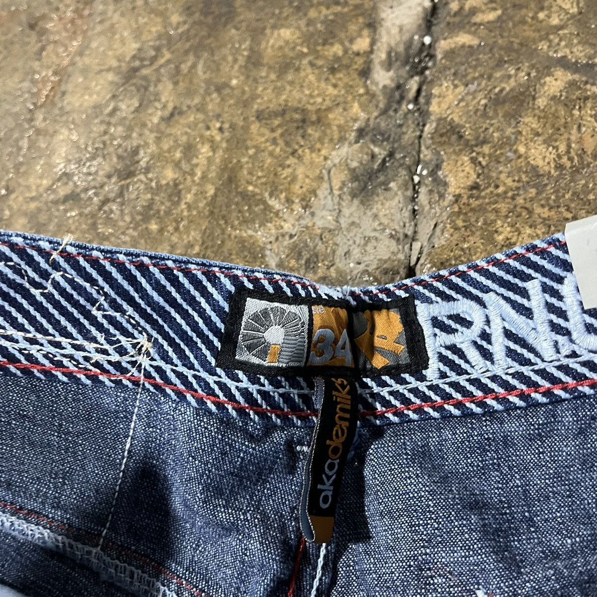 Akademiks × Vintage Crazy Vintage Y2K Baggy Jeans Faded JNCO Skater Wide Leg Size US 34 / EU 50 - 13 Thumbnail