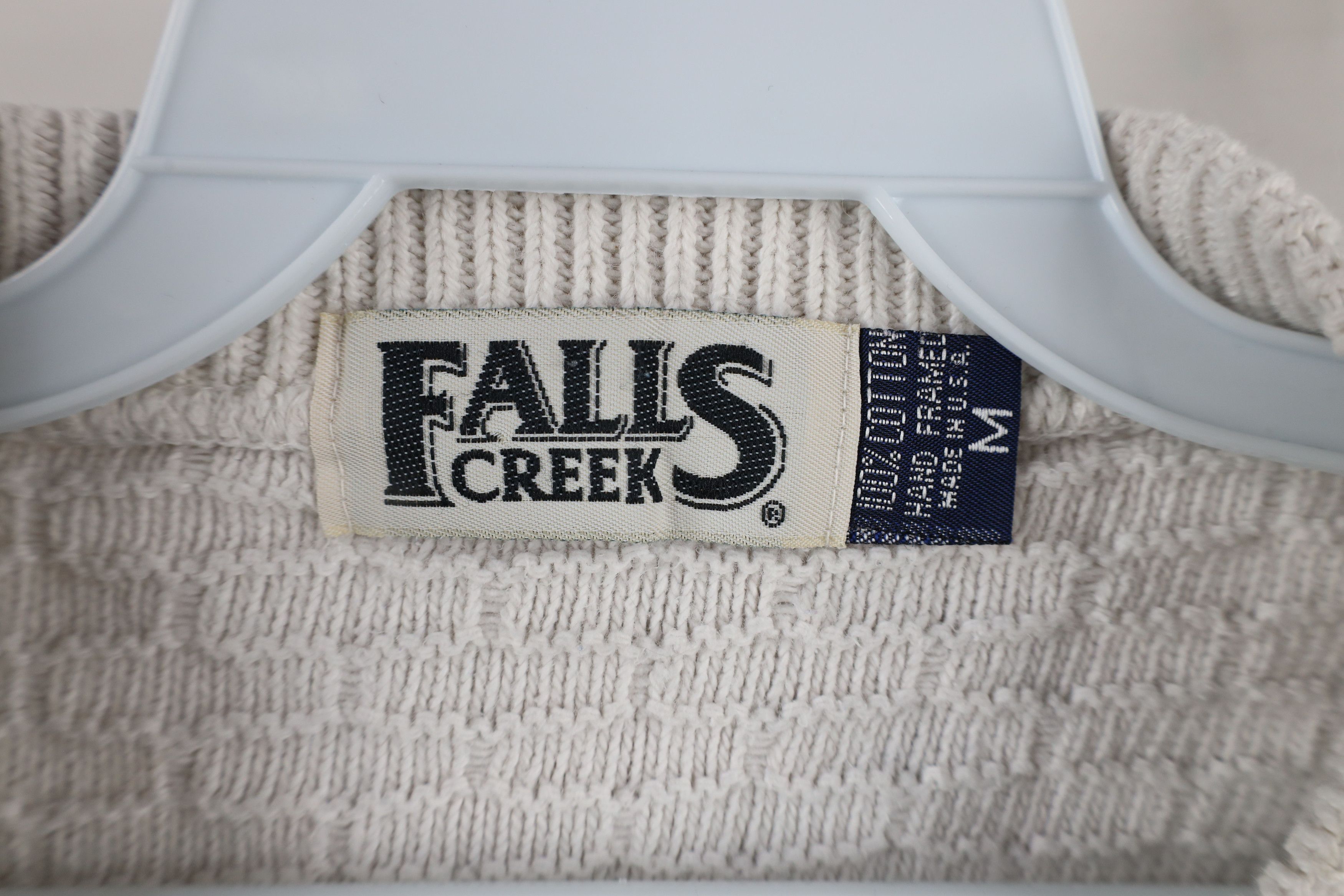 Vintage Vintage 90s Streetwear Hand Framed Cotton Knit Sweater USA Size M / US 6-8 / IT 42-44 - 8 Thumbnail