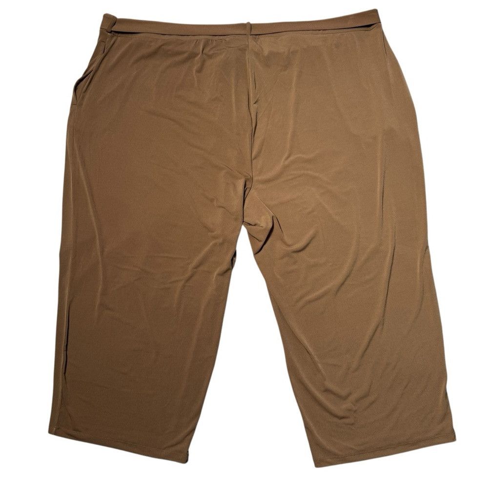 Other New Susan Graver Liquid Knit Crop Light Brown Pants With Re Size 42" / US 20 - 3 Thumbnail