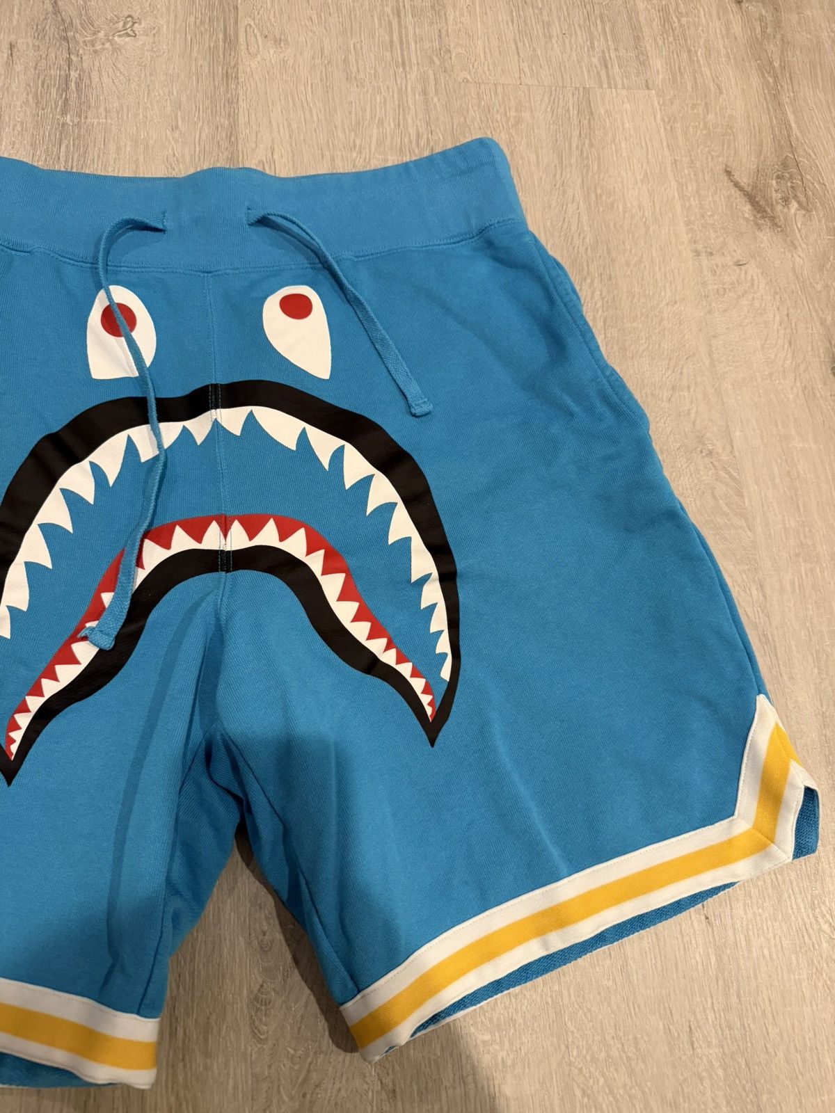 Bape Bape Shark Basketball Shorts Blue Summer Size US 32 / EU 48 - 3 Thumbnail