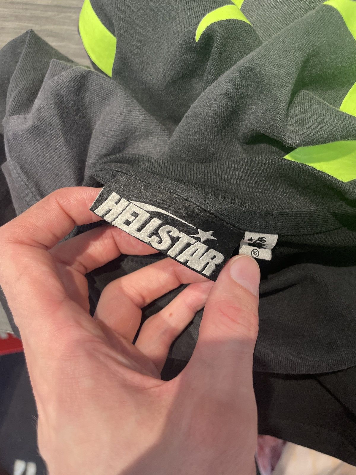 HELLSTAR Hellstar Classic Logo Shirt Black Neon Green Size US XS / EU 42 / 0 - 3 Thumbnail