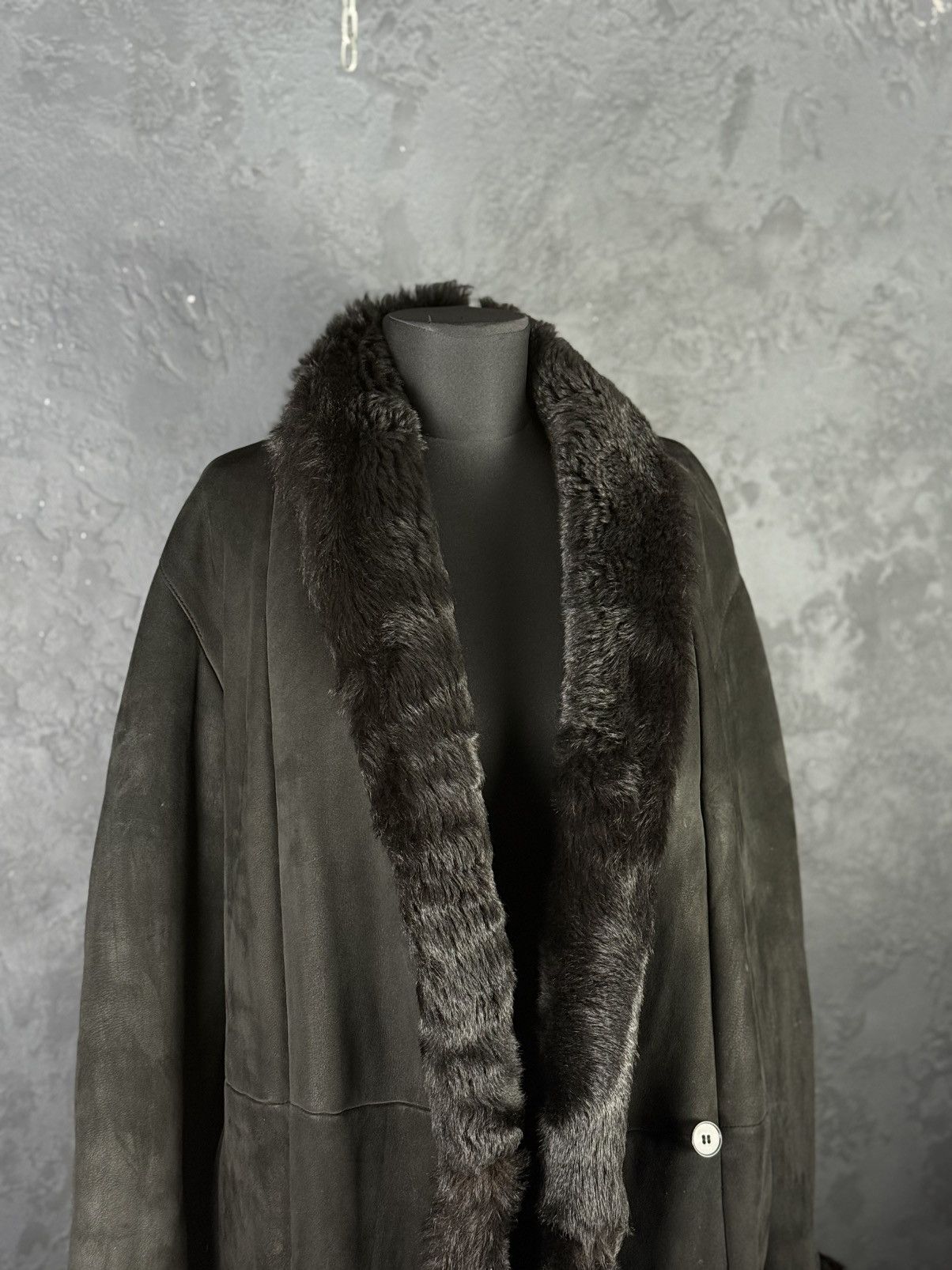 Max Mara Max Mara Shearling Sheepskin Coat Black Fur Made in Italy Size L / US 10 / IT 46 - 5 Thumbnail