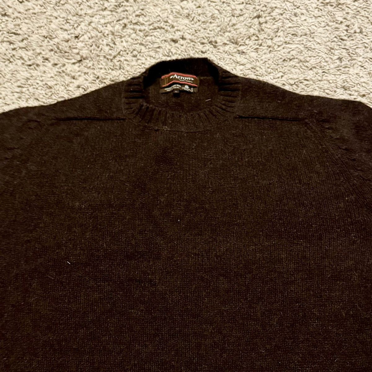 Arrow VINTAGE 70s BROWN ARROW SWEATER! Size US L / EU 52-54 / 3 - 3 Thumbnail