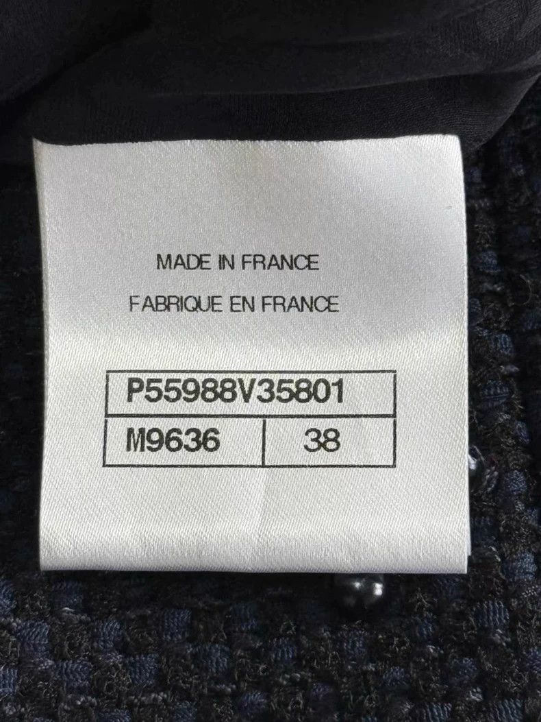 Chanel Chanel Dark blue double zipper beaded jacket Size XS / US 0-2 / IT 36-38 - 8 Thumbnail