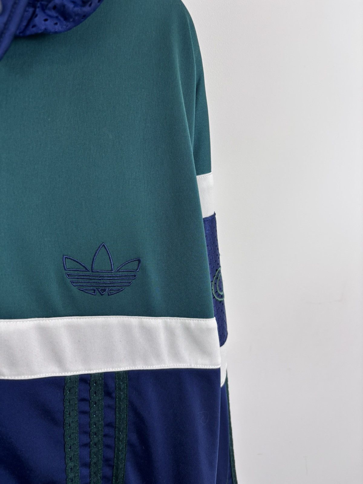 Adidas Vintage 1990s Adidas Big Logo Retro Hooded Track Jacket Size US XL / EU 56 / 4 - 7 Thumbnail
