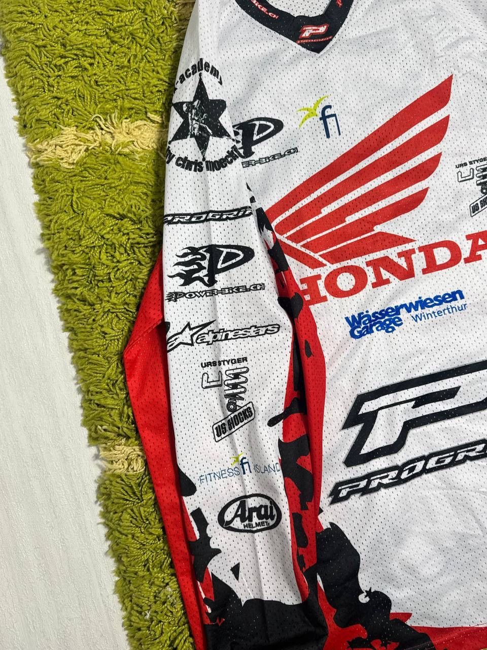 Honda Honda Racing Progrip Motocross Jersey Red White Longsleeve Size US S / EU 44-46 / 1 - 3 Thumbnail