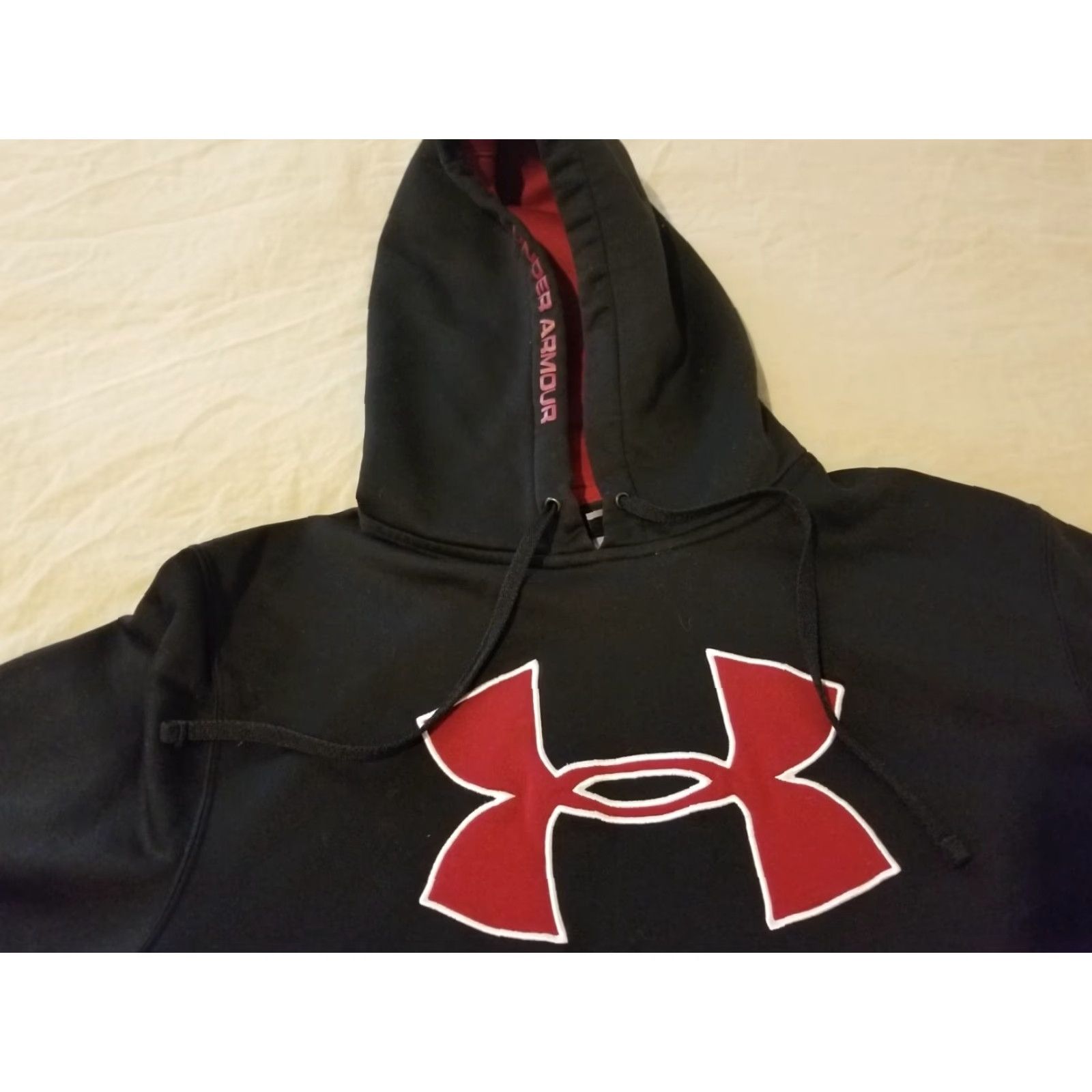 Under Armour Under Armour Hoodie Mens Small Black Athletic Pullover Sweatshirt Shirt Workout Sweater Gym Size US S / EU 44-46 / 1 - 2 Thumbnail