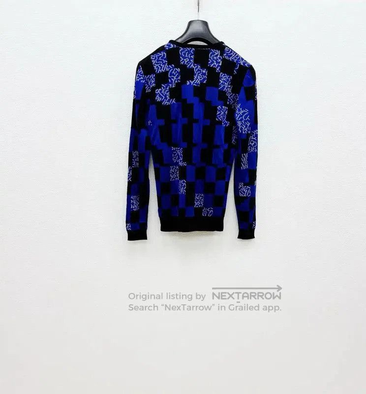 Versace Versace Men's Blue Wool Sweater Size M . Size US M / EU 48-50 / 2 - 5 Thumbnail