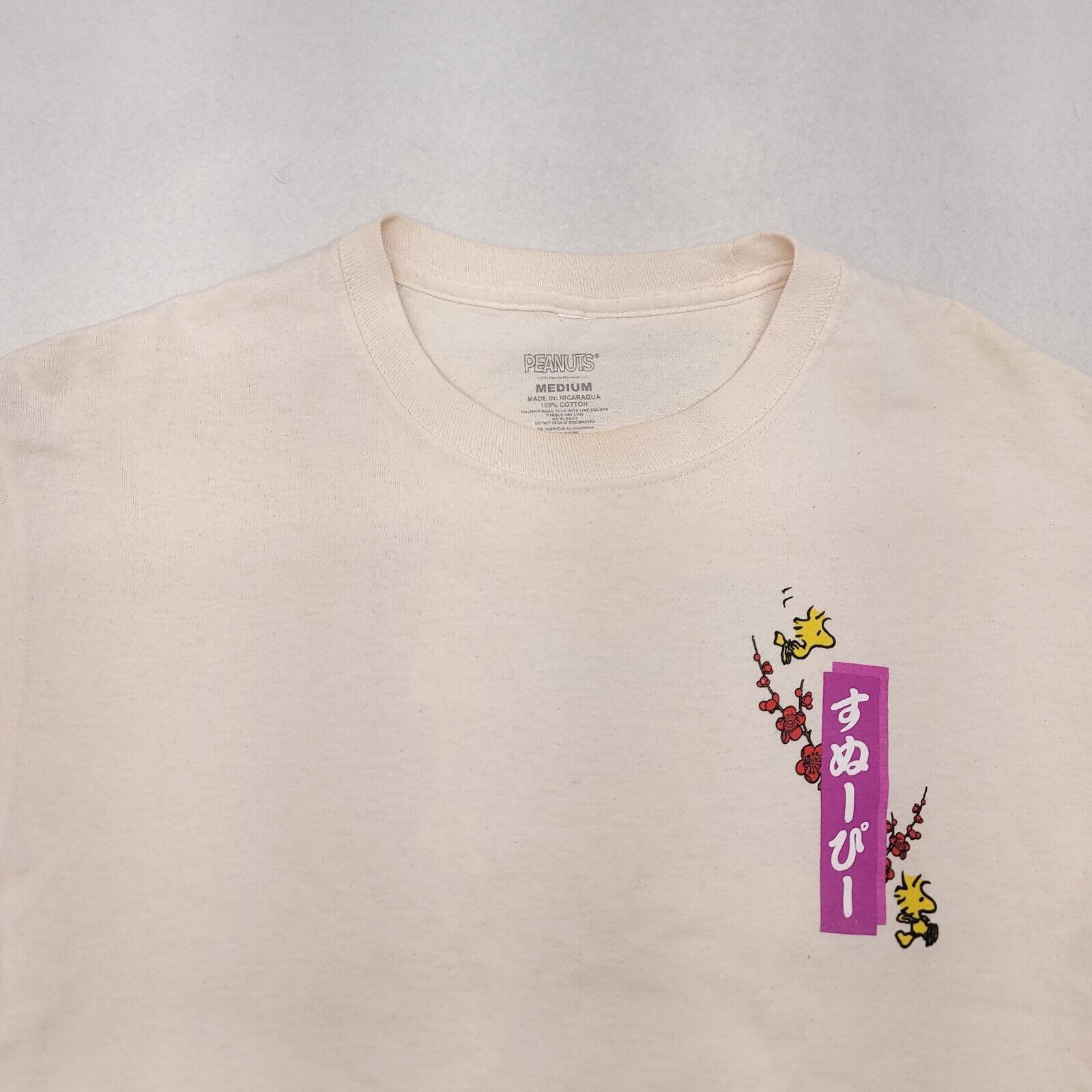 Peanuts Peanuts Casual Graphic Shirt Mens Size Medium M Beige Size US M / EU 48-50 / 2 - 1 Thumbnail