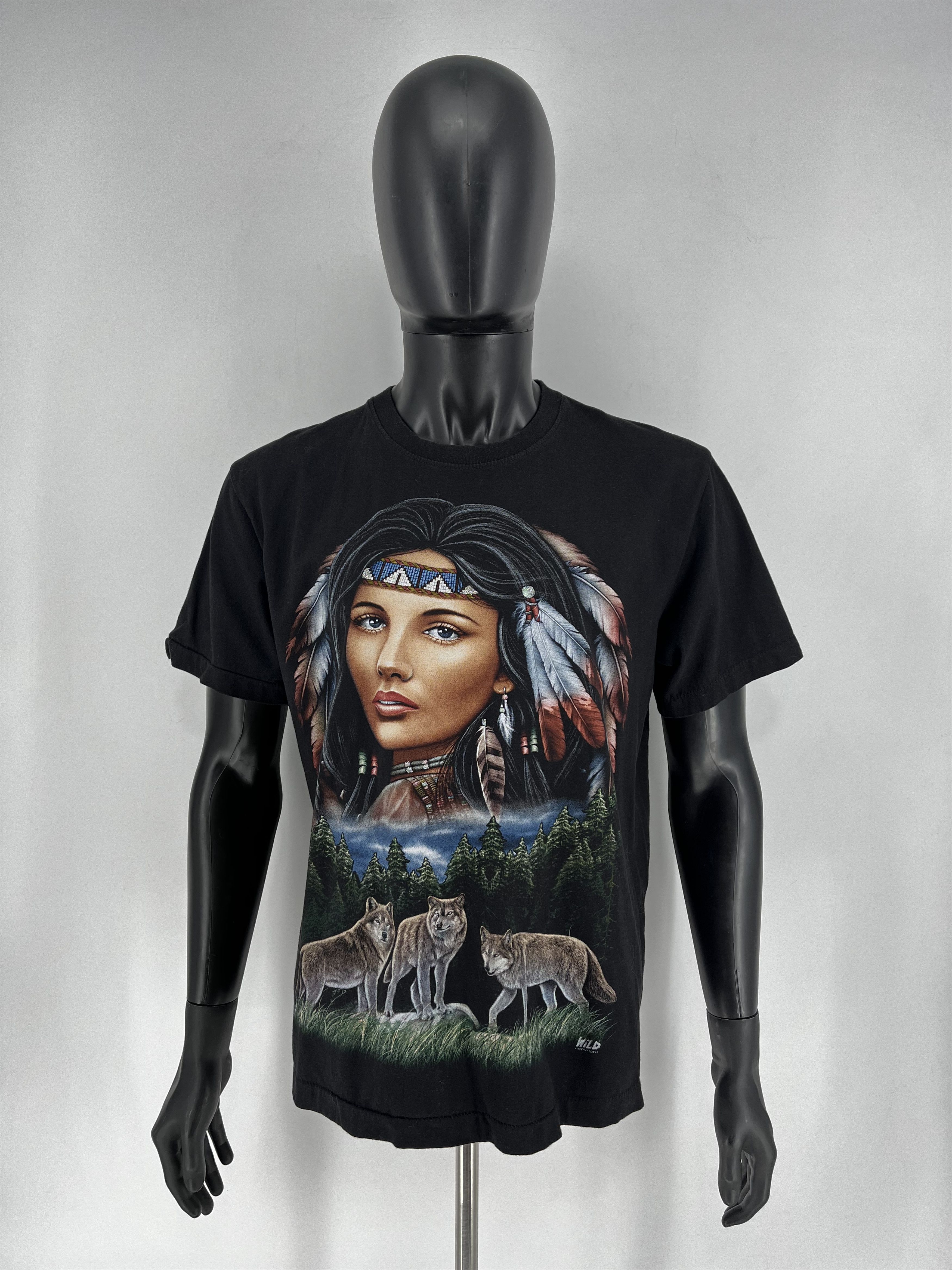 Band Tees Donna Maglia RAGAZZA INDIANA NATIVI USA viaggio America moto Size US L / EU 52-54 / 3 - 2 Thumbnail