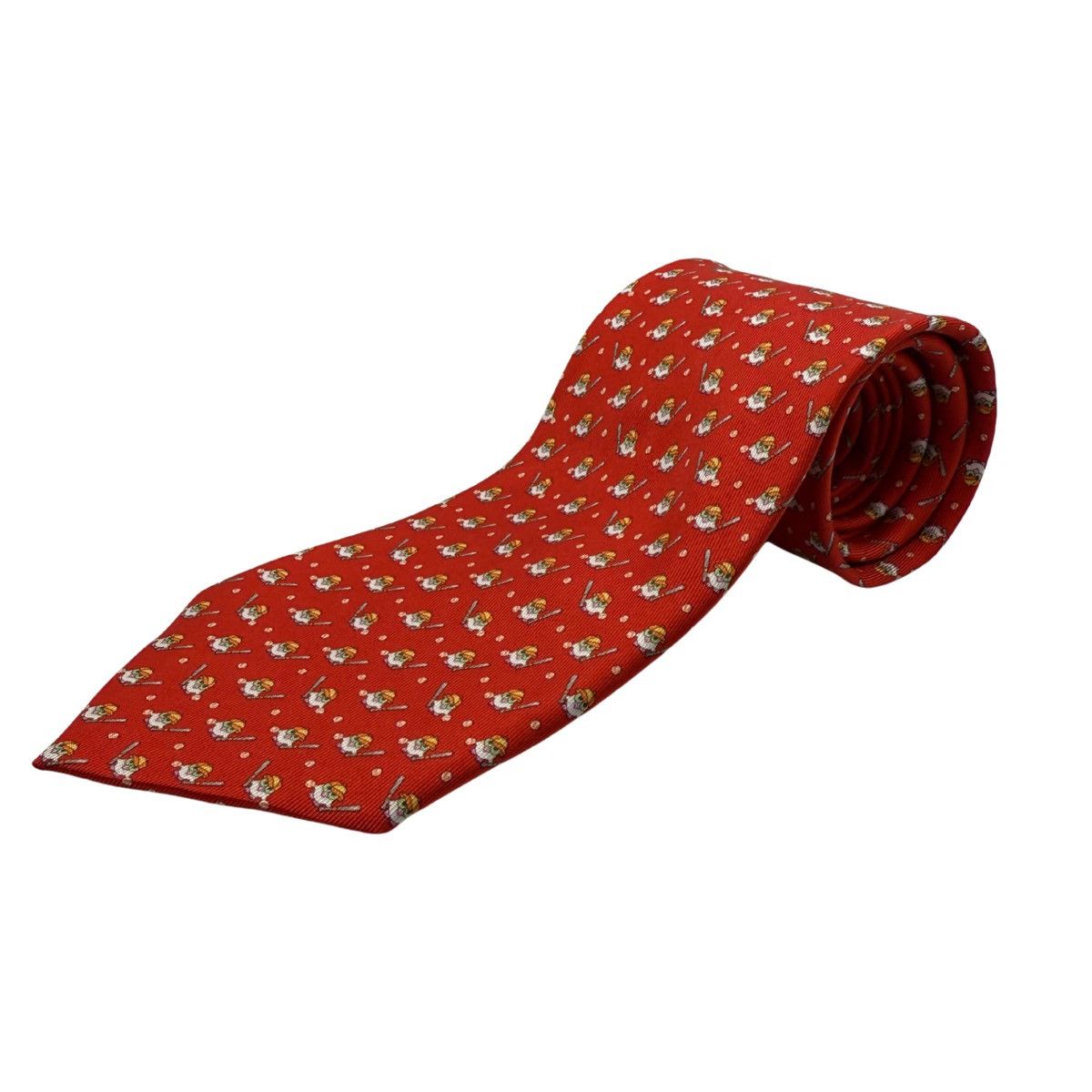 Salvatore Ferragamo Salvatore Ferragamo Red Silk Tie, Made in Italy, Like New Size ONE SIZE - 1 Thumbnail