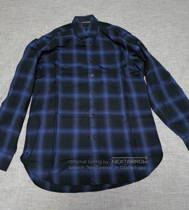 Saint Laurent Paris Saint Laurent Oversized Plaid Button-Up Shirt Size US S / EU 44-46 / 1 - 1 Thumbnail