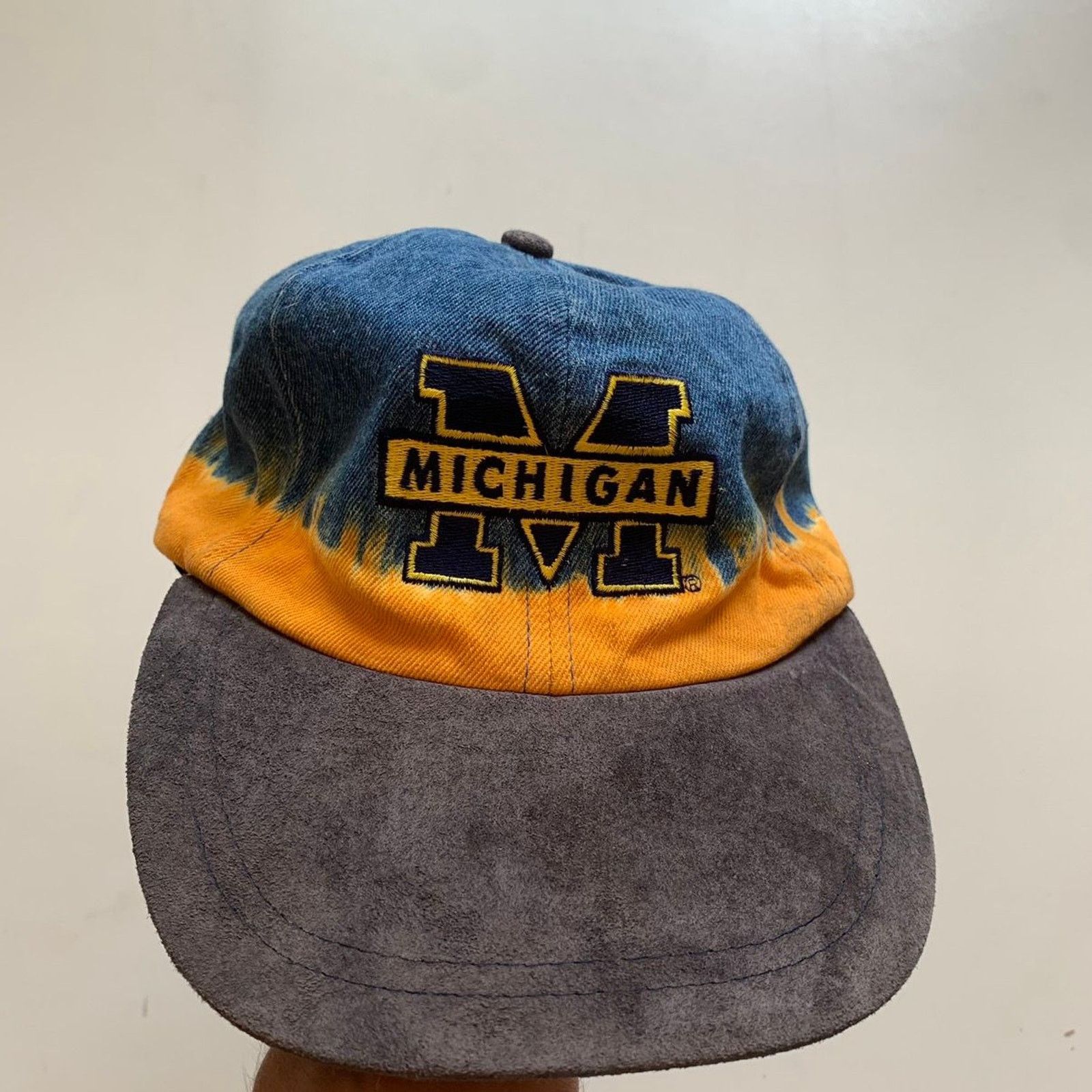 NCAA × The Game × Vintage Vintage 90s Michigan Wolverines NCAA The Game Strap Back Hat Size ONE SIZE - 1 Thumbnail
