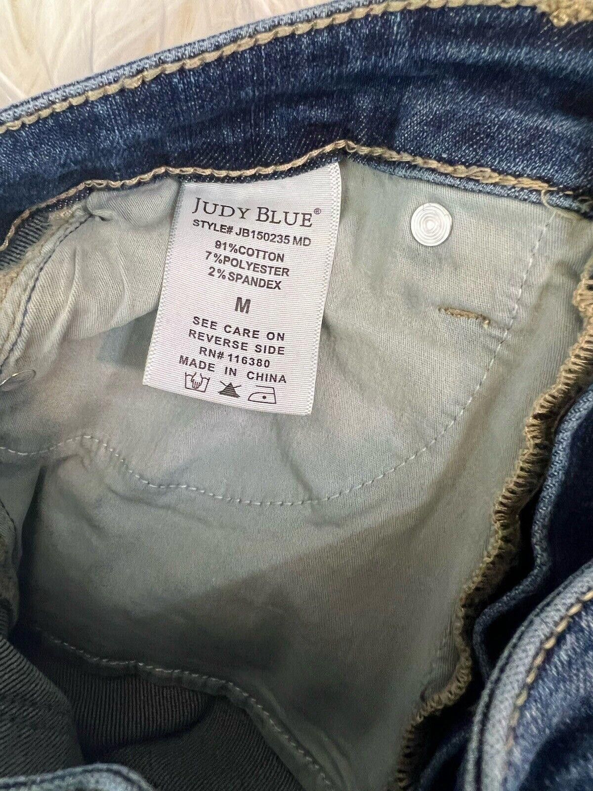 Designer Judy Blue Shorts Womens Size M Stretch Modified Raw Hem Size 32" / US 10 / IT 46 - 8 Thumbnail