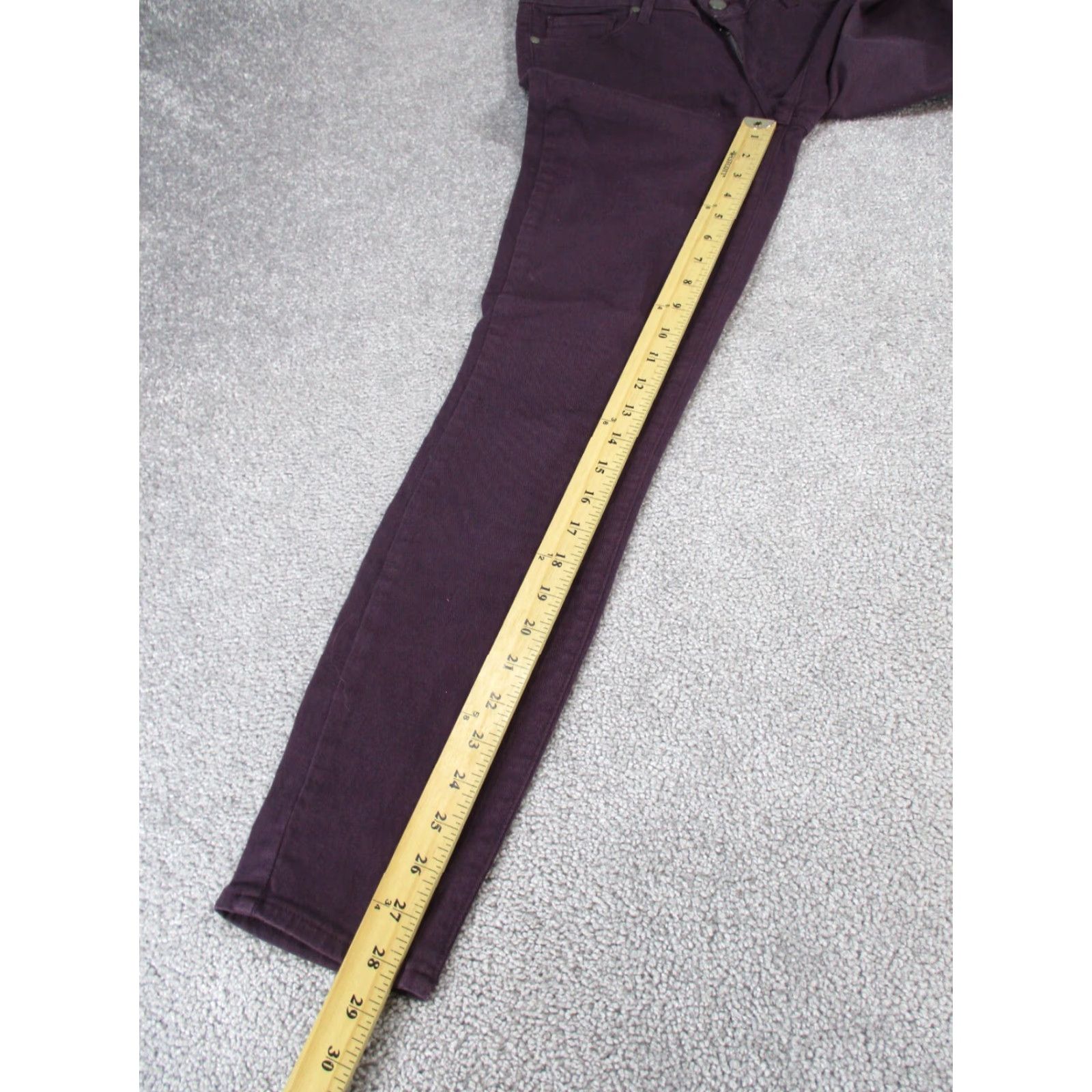 Paige PAIGE Jeans Skinny Verdugo Ankle Denim Dark Purple 27 Womens Size 27" / US 4 / IT 40 - 4 Thumbnail