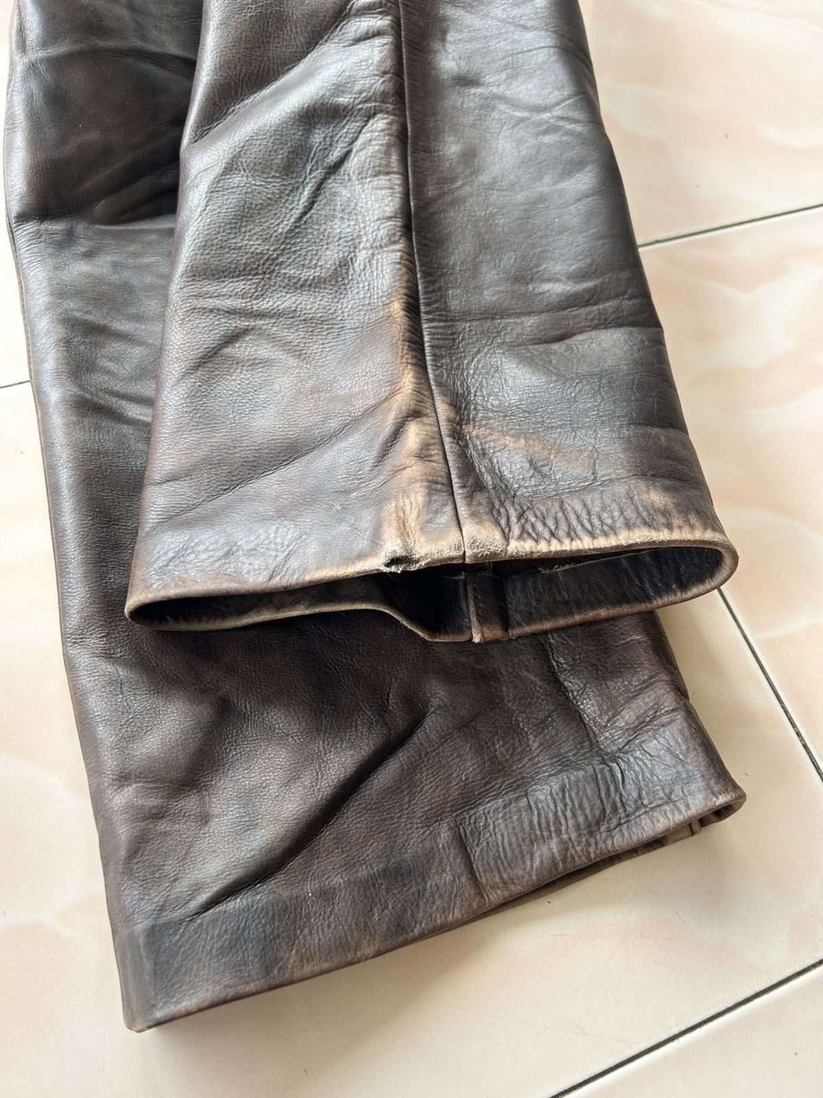 Genuine Leather × Lee Lee Riders Sanforized Boot Cut Leather Pant Size US 28 / EU 44 - 11 Thumbnail