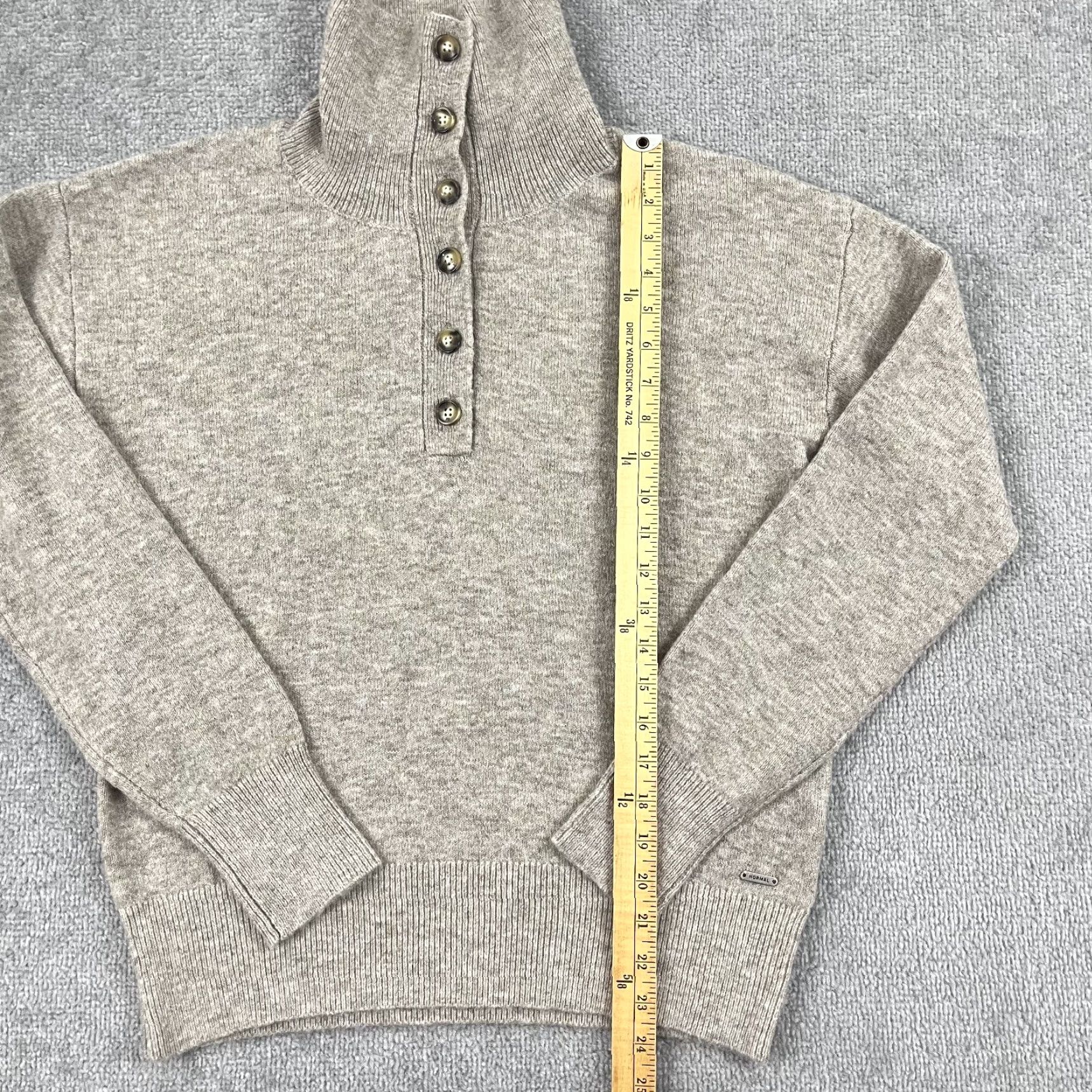 Vintage The Normal Brand Sweater Men Medium Brown Stretch Henley High Neck Preppy Casual Mens Size US M / EU 48-50 / 2 - 5 Thumbnail