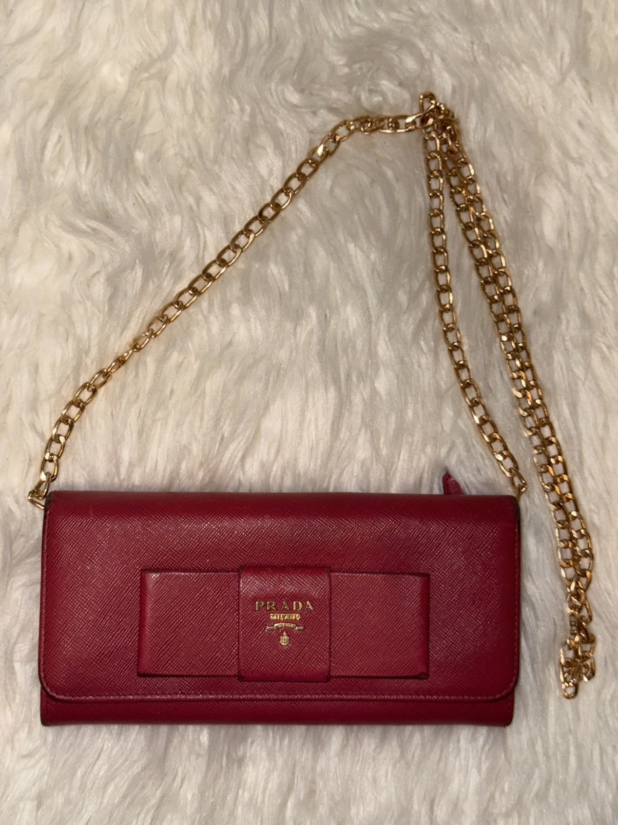 Prada Prada Pink Saffiano Long Wallet Size ONE SIZE - 11 Thumbnail