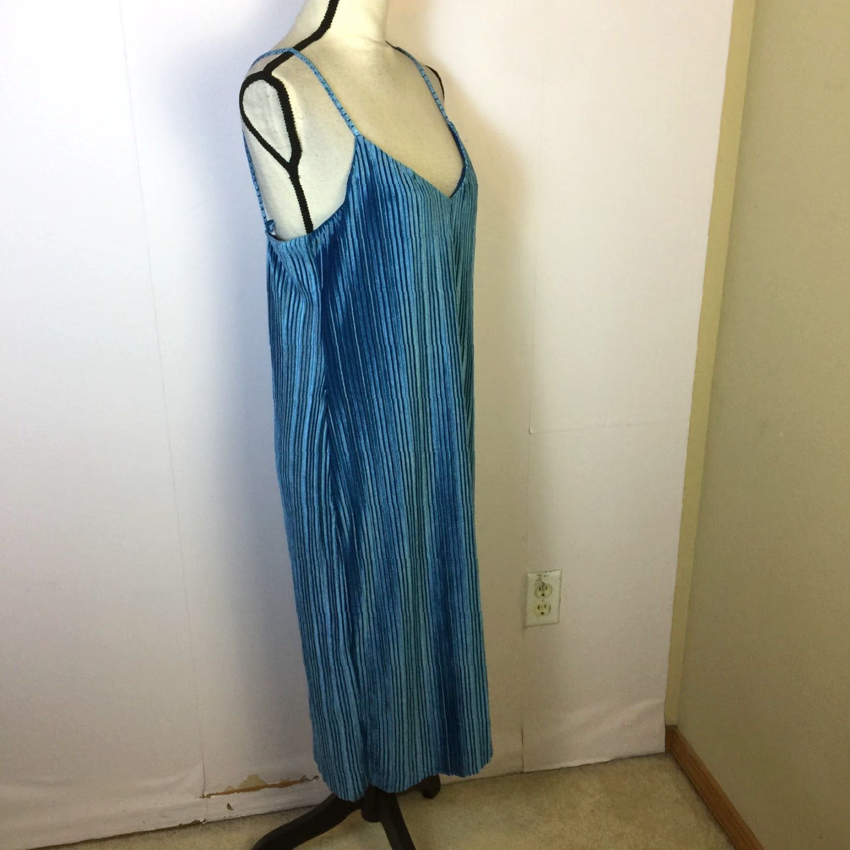 blue velvet slip dress Issa Blue Lace Velvet Maxi Dress | Ready-To-Ship main image 0
