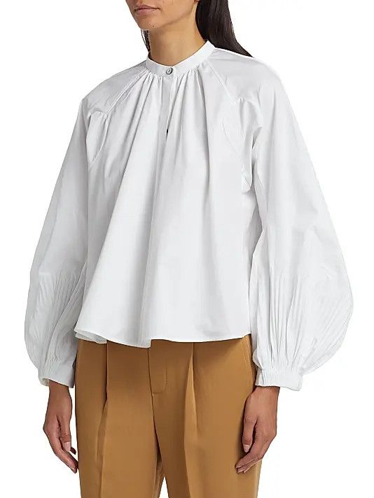 Jil Sander o1y1025 Solid Color Shirt in White Size S / US 4 / IT 40 - 3 Thumbnail