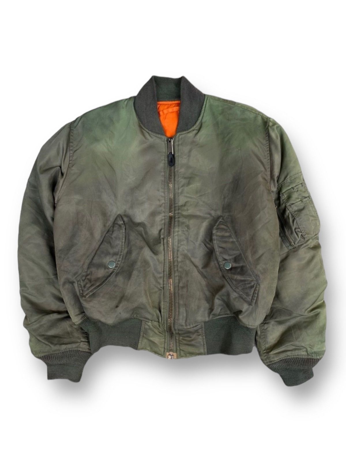 Vintage Vintage MA1 Flyer Intermediate Military Bomber Jacket. #C3 Size US M / EU 48-50 / 2 - 1 Thumbnail