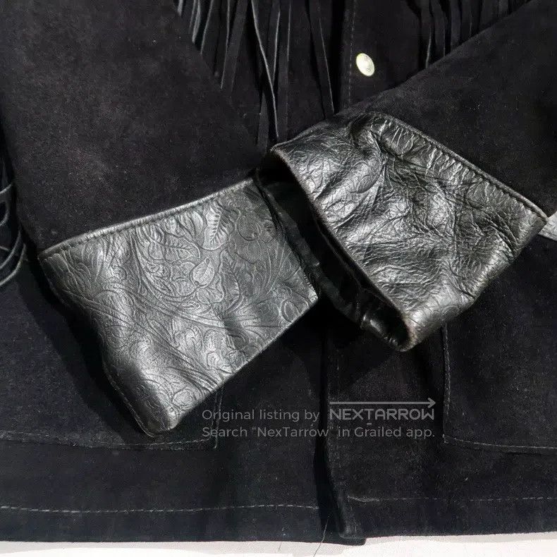 Schott Schott Medieval tassel dark pattern relief suede spliced l Size US S / EU 44-46 / 1 - 6 Thumbnail