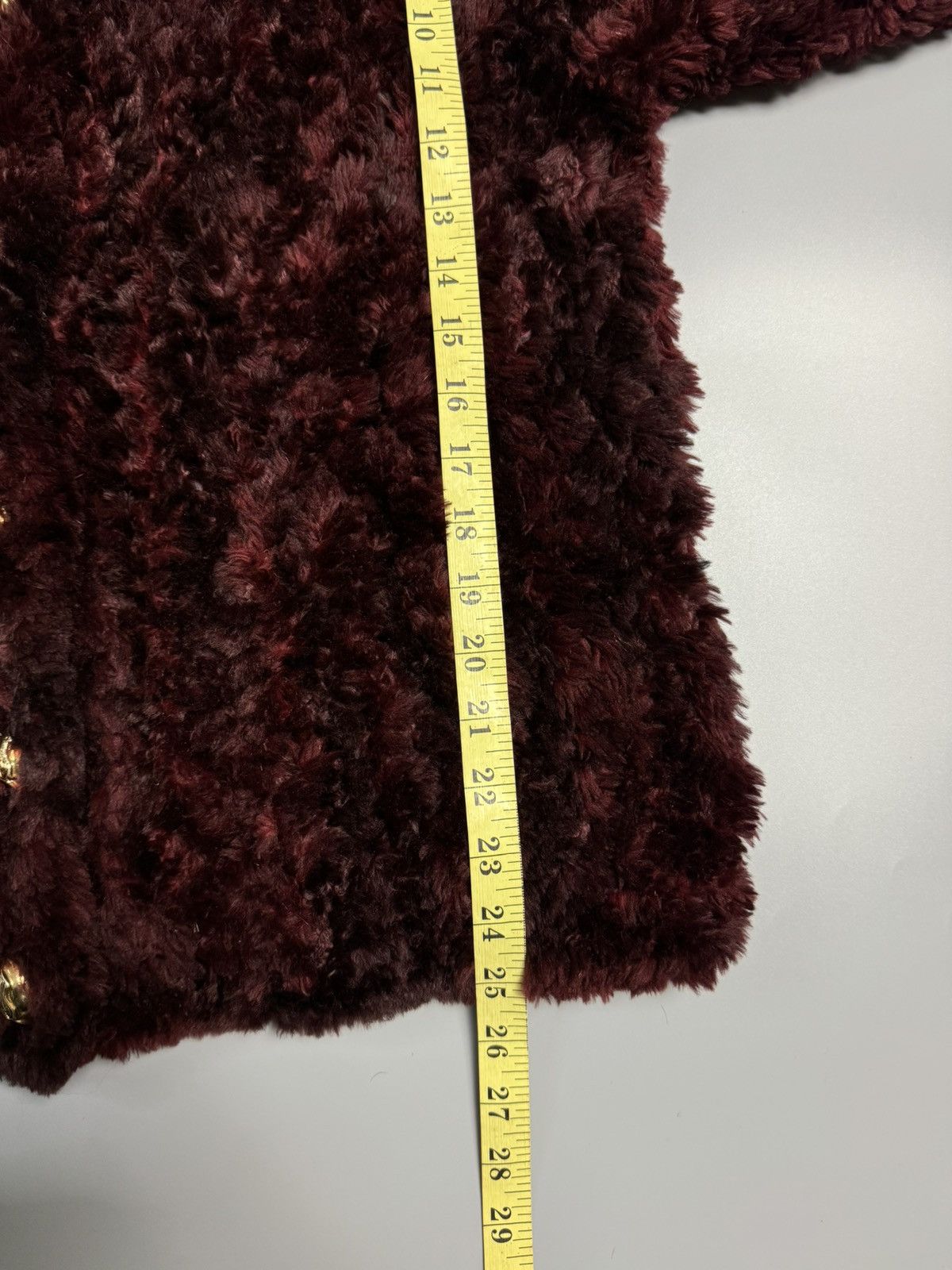If Six Was Nine Paula Lishman Handmade Knit Fur Jacket Size M / US 6-8 / IT 42-44 - 14 Thumbnail