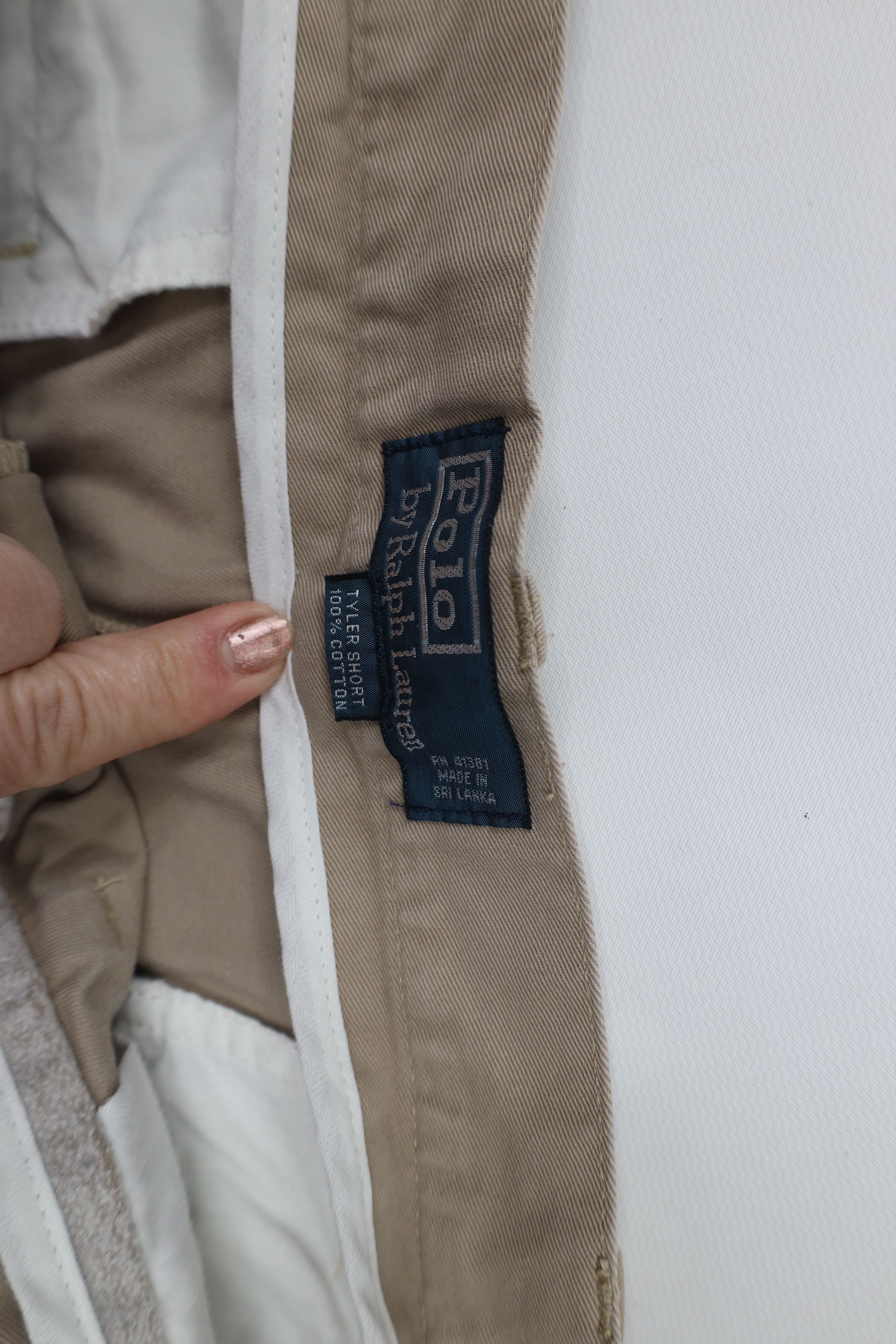 Ralph Lauren × Vintage Vintage 90s Ralph Lauren Above Knee Chino Shorts Cotton Size US 36 / EU 52 - 6 Thumbnail