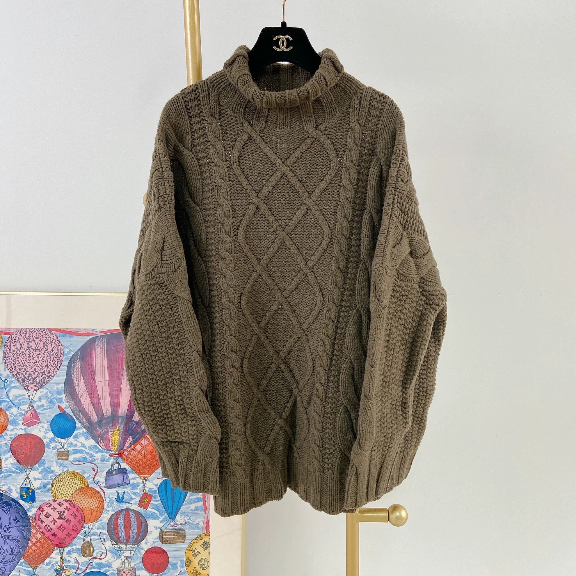 Max Mara Maxmara Argyle Knit Pullover XS with Tags Size XS / US 0-2 / IT 36-38 - 2 Thumbnail
