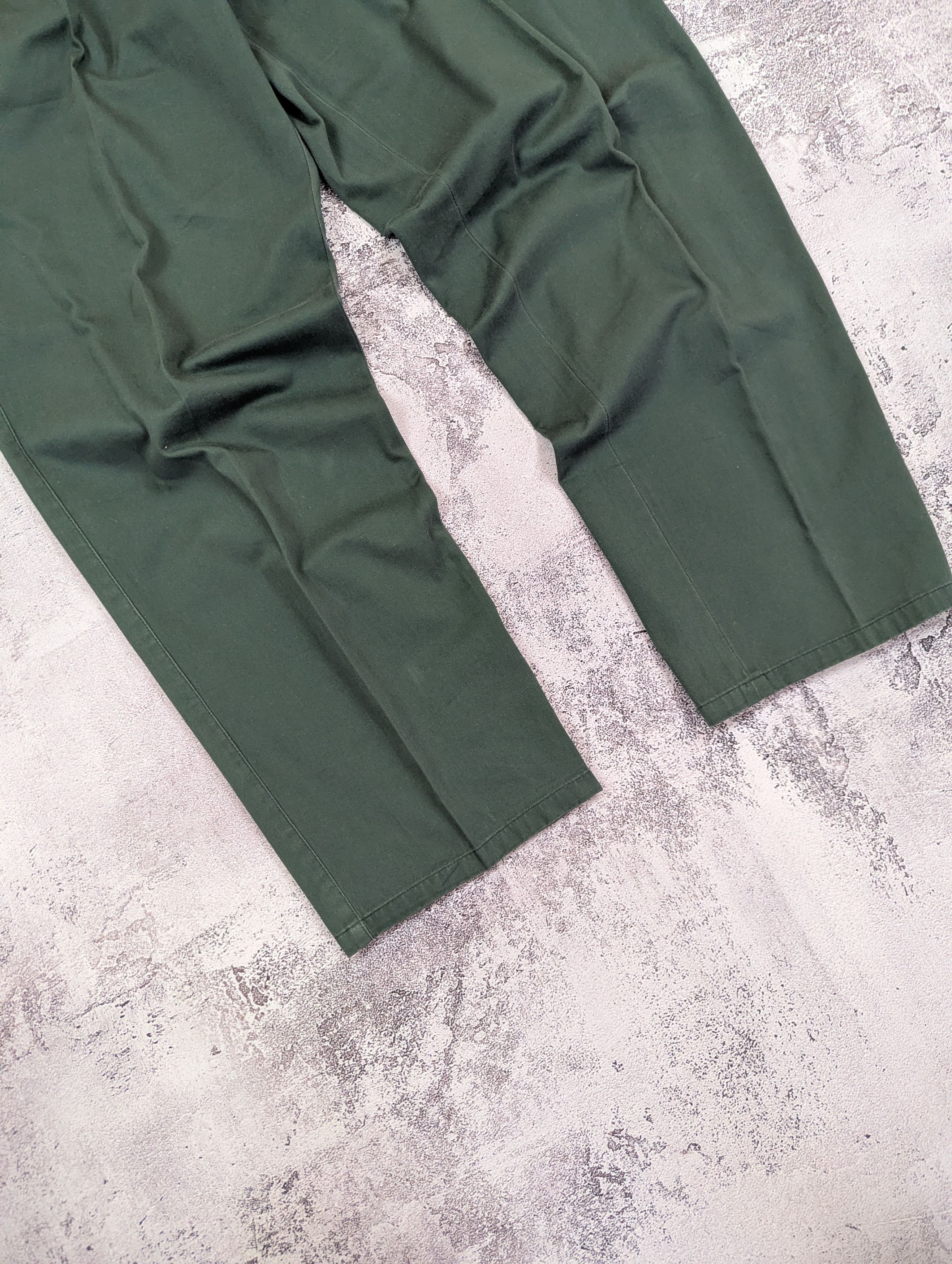 Vintage Vintage French Work Pleated Chino Pants W32 Size US 32 / EU 48 - 2 Thumbnail