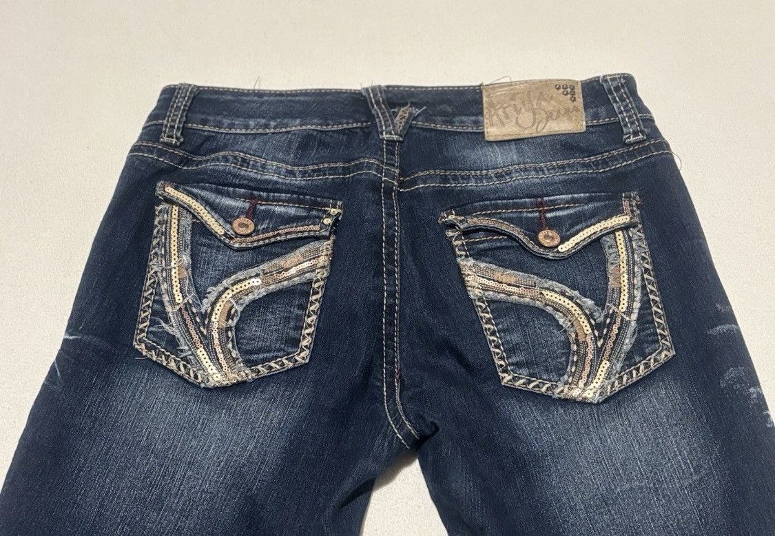 Other Ariya Women's Dark Blue Flared Jeans Size 30" / US 8 / IT 44 - 3 Thumbnail