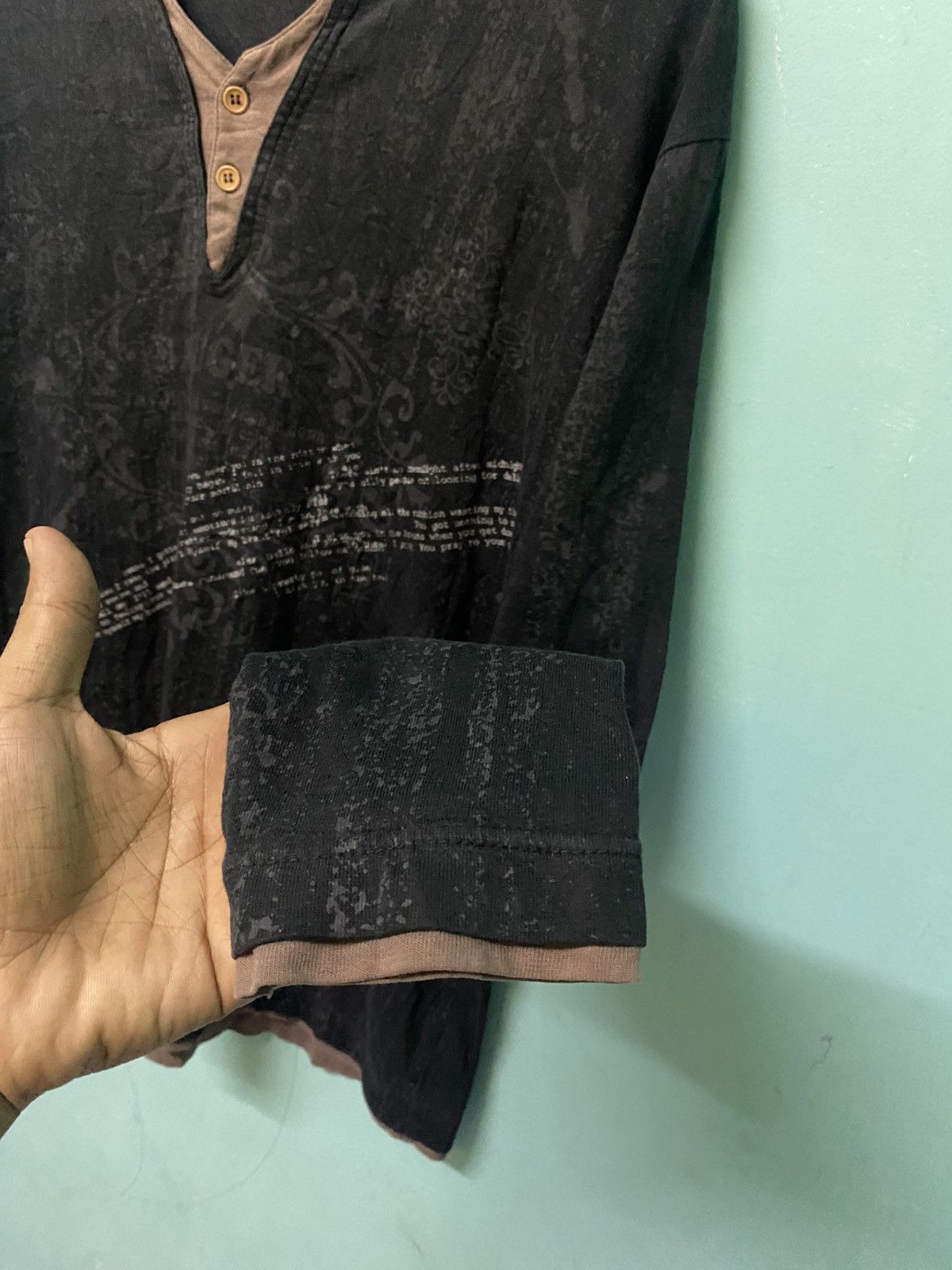 Hysteric Glamour × If Six Was Nine × Japanese Brand Badger Sport Compression Black Long Sleeve Shirt Youth Sz L Size US L / EU 52-54 / 3 - 5 Thumbnail