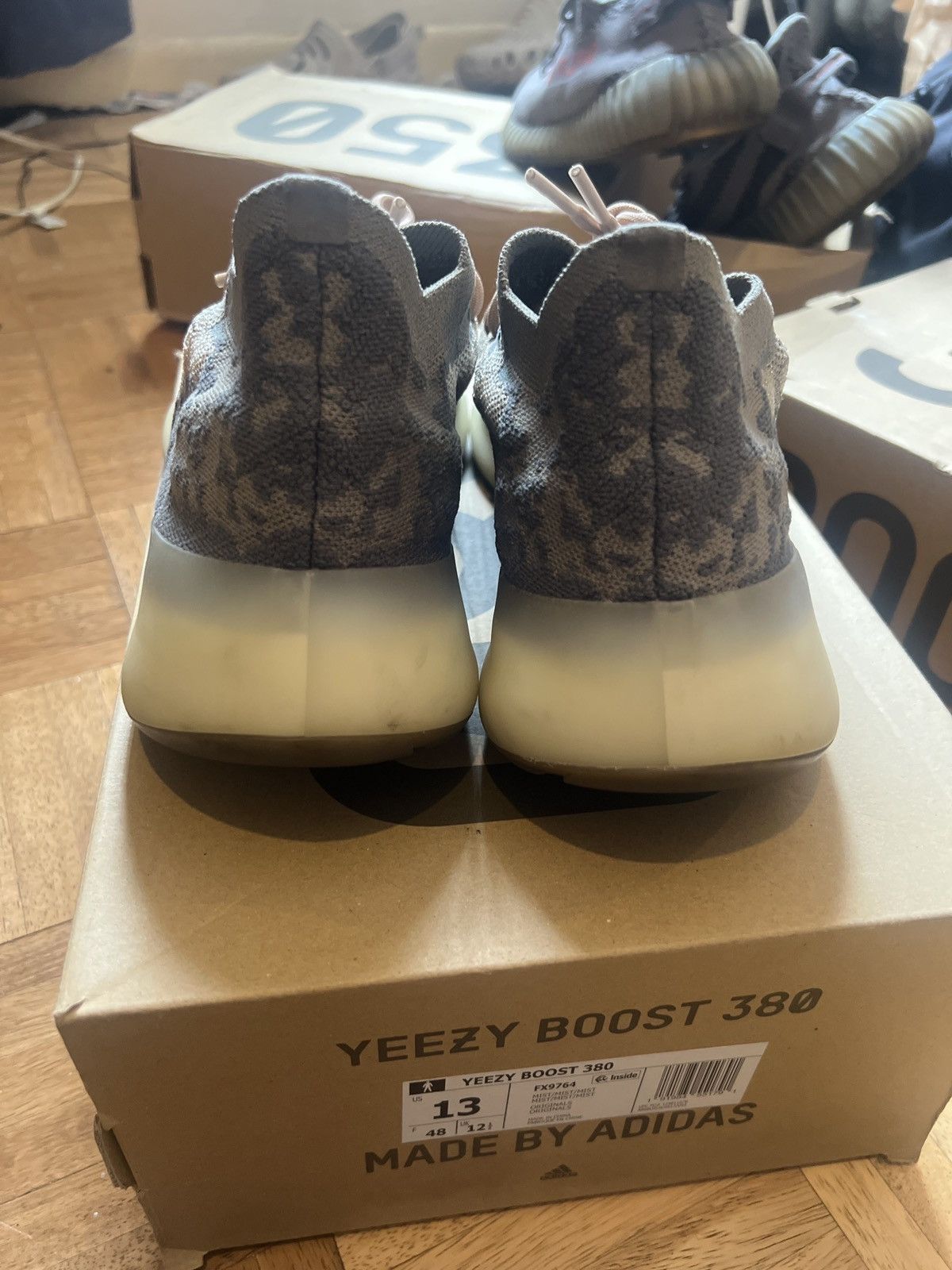 Adidas × Kanye West × Yeezy Yeezy Boost 380 Mist Size US 13 / EU 46 - 4 Thumbnail